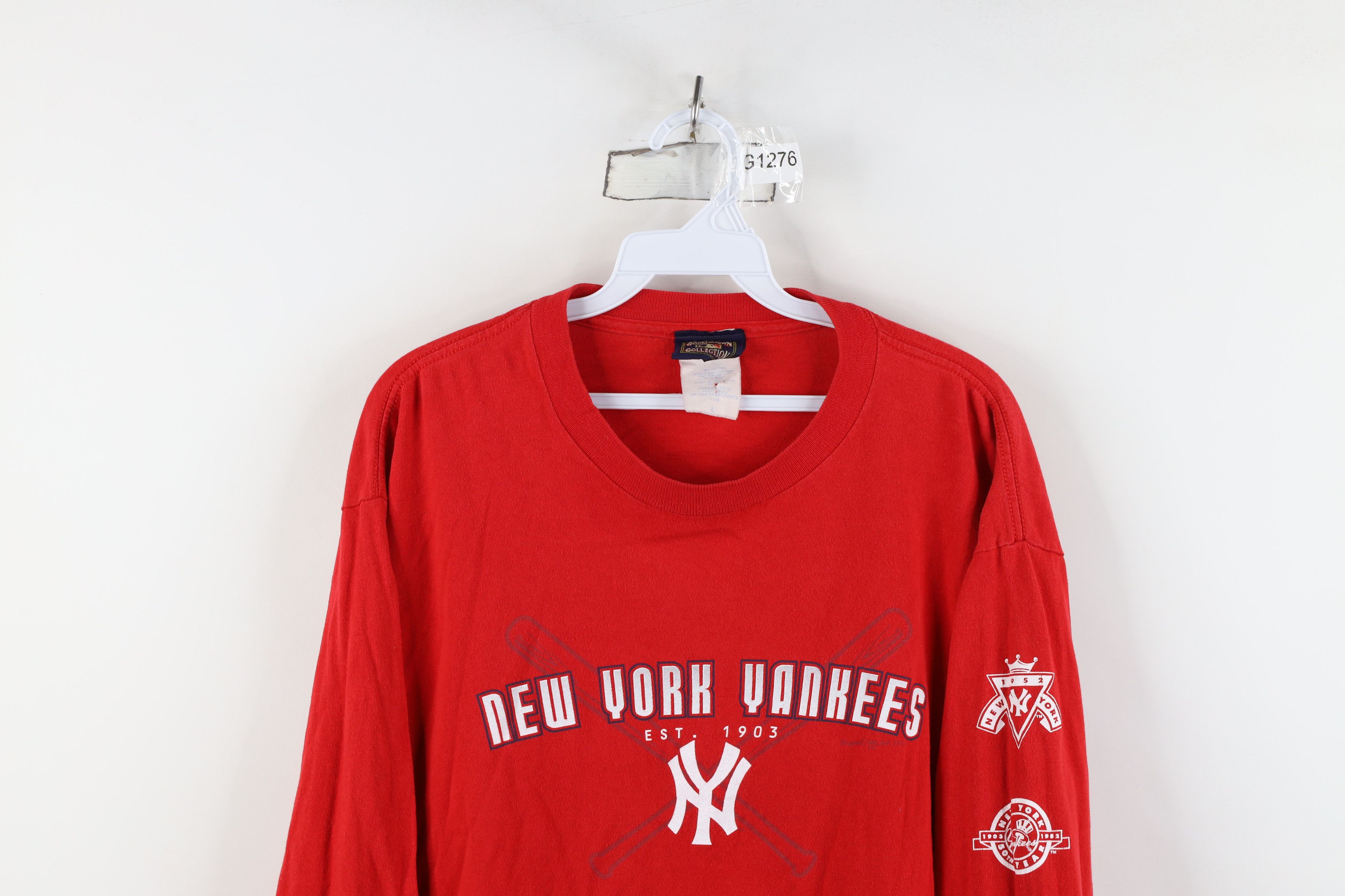 Vintage Vintage Y2K 2002 Yankees Baseball Long Sleeve T-Shirt Red Size US L / EU 52-54 / 3 - 2 Thumbnail