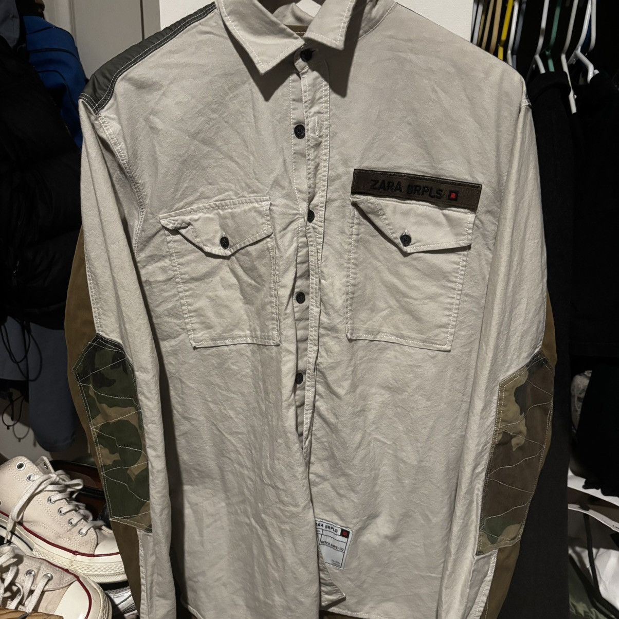 Zara Y2K 2000s ZARA SRPLS Camouflage Military Button-Up Size US M / EU 48-50 / 2 - 1 Thumbnail