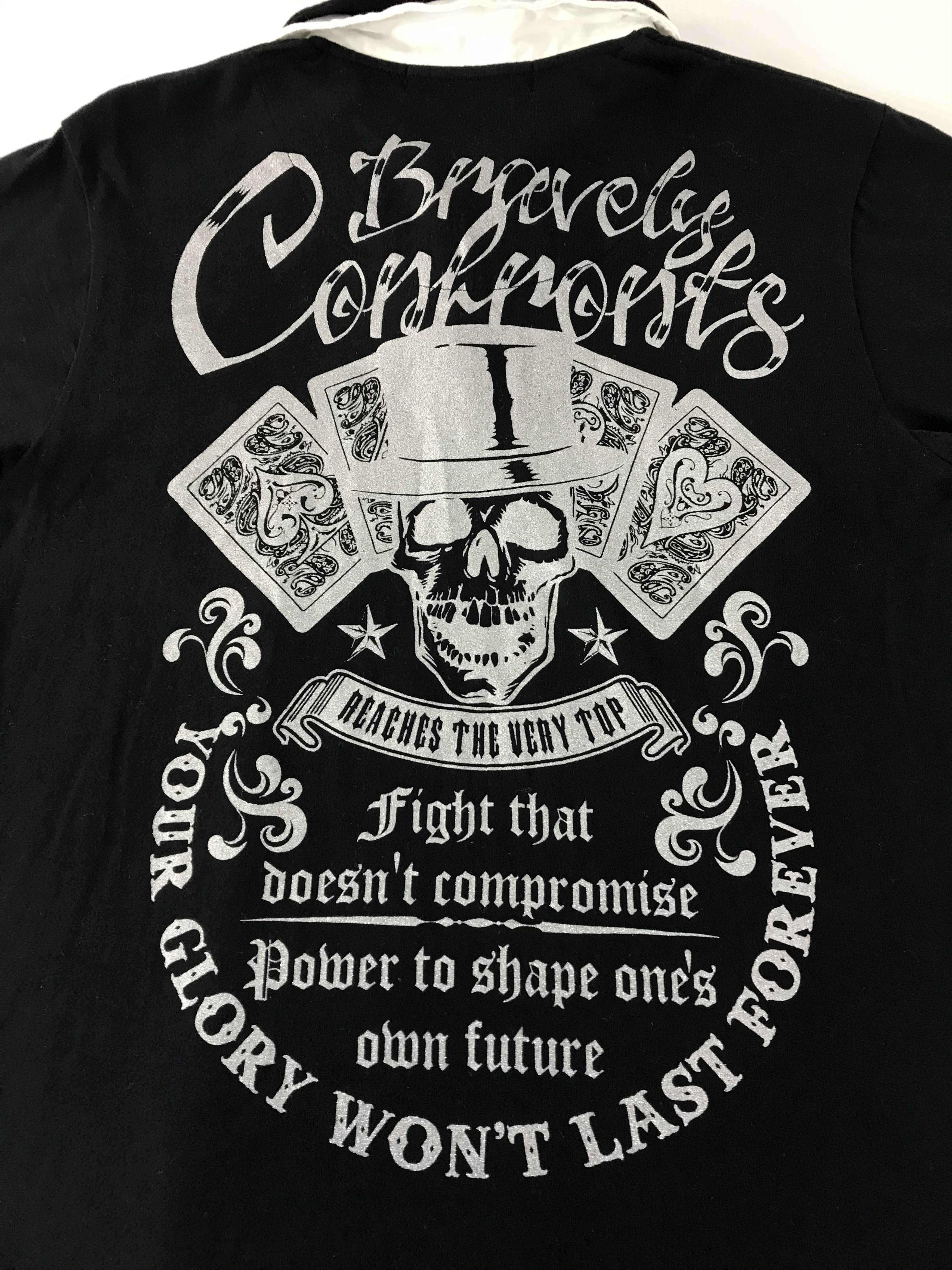 Japanese Brand Vintage Euroyal Printed Skull The Back Side Polo shirt Size US M / EU 48-50 / 2 - 10 Thumbnail