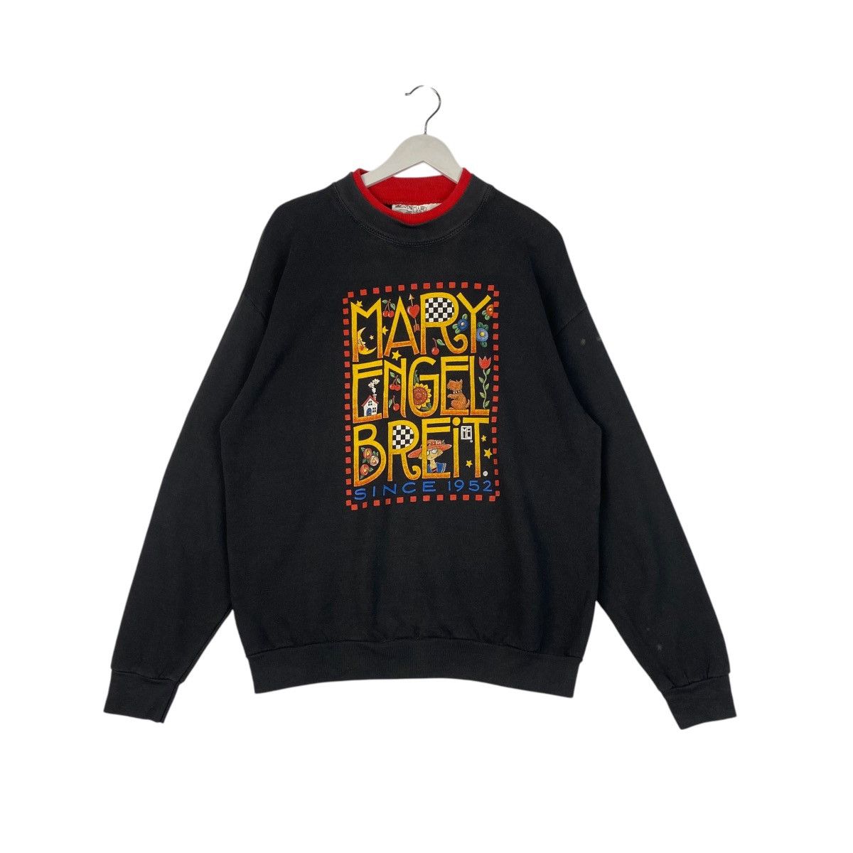 Designer × Vintage Vintage Mary Engelbreit Since 1952 Sweatshirt Black Size L / US 10 / IT 46 - 1 Thumbnail