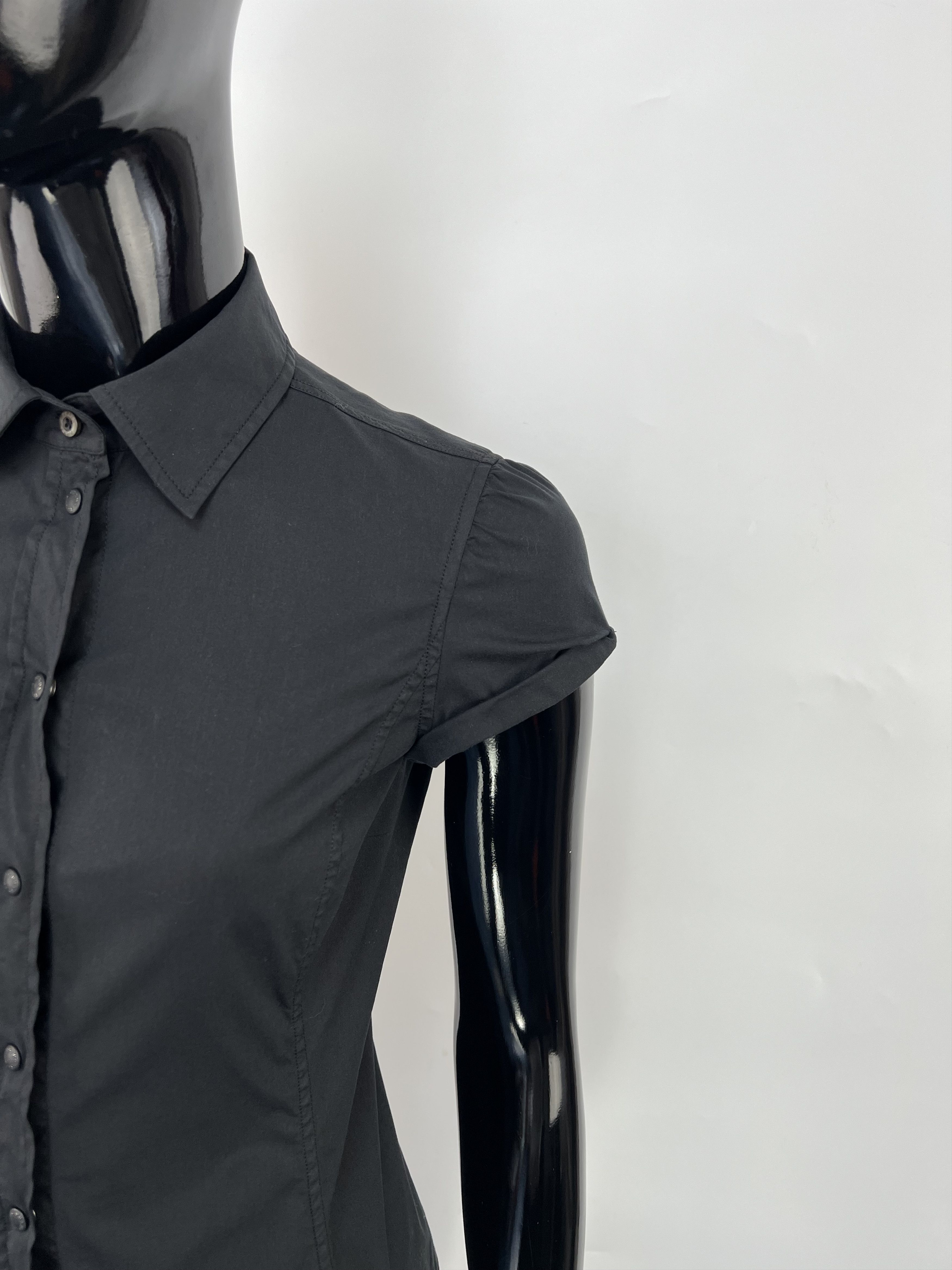 Prada Prada Stretch Cotton Short Sleeve Button Up Shirt Size IT 38 Size XS / US 0-2 / IT 36-38 - 6 Thumbnail