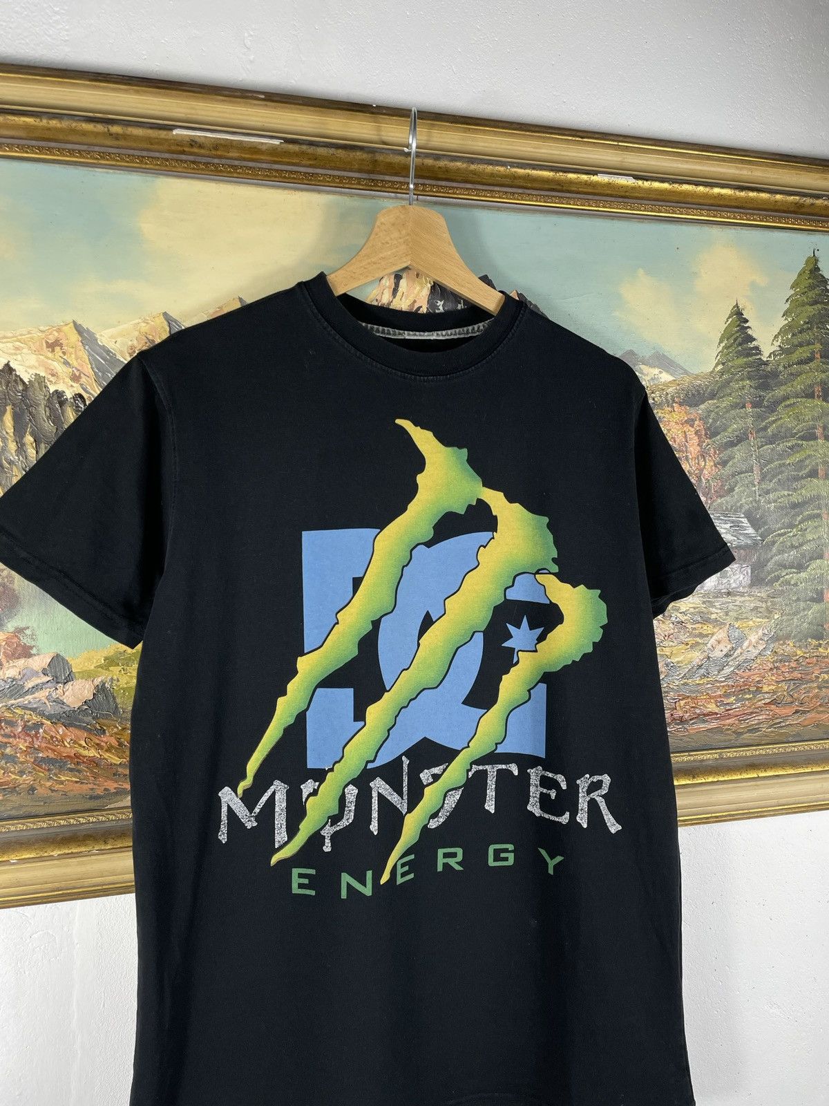 Vintage Monster Energy Drink Black Green Blue Retro y2k T-shirt Tee Size US M / EU 48-50 / 2 - 5 Thumbnail