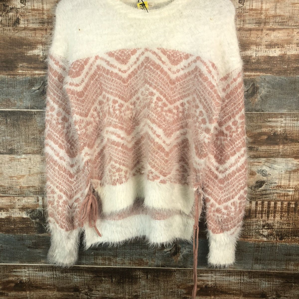 Homespun Knitwear Mar Blee Pink fur mohair Knitwear #A2281 Size M / US 6-8 / IT 42-44 - 3 Thumbnail