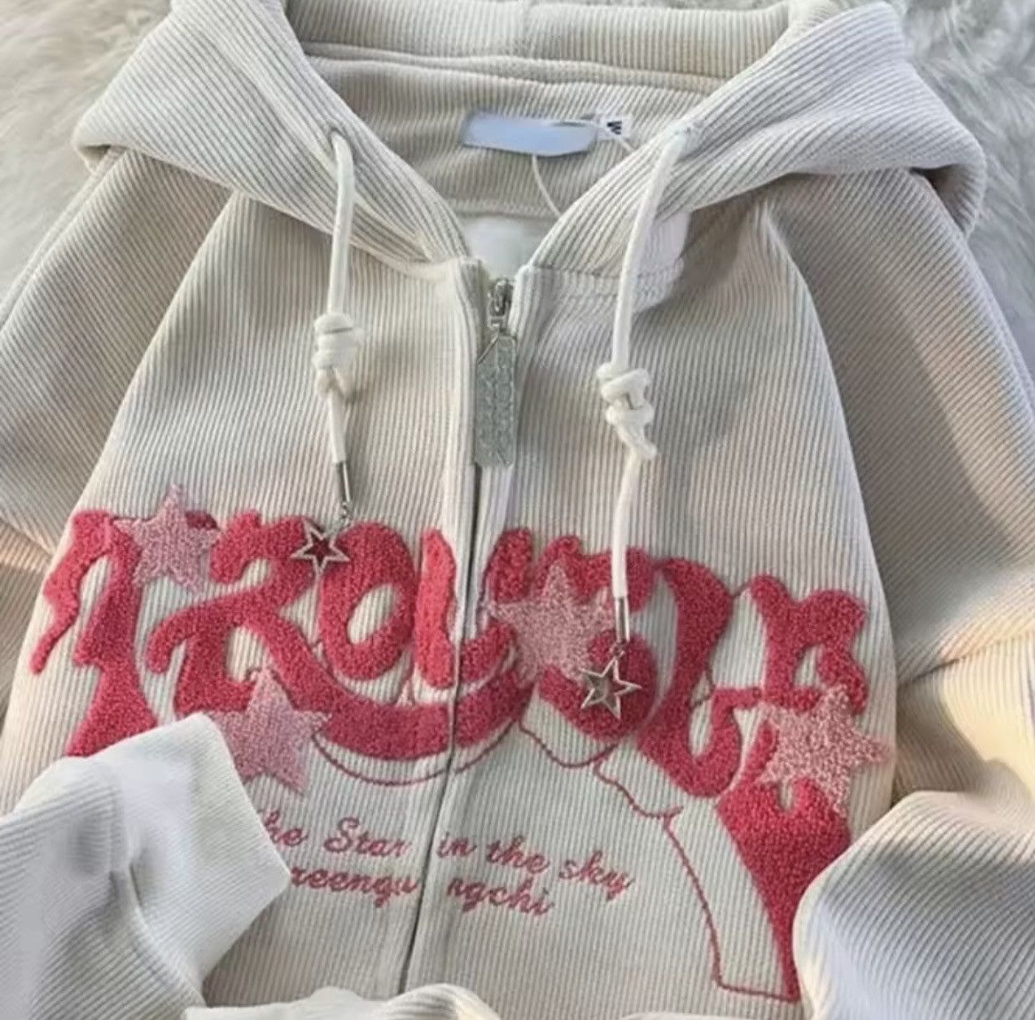 Other Y2K Unisex Retro Embroidered Zip-Up Hoodie Jacket S to XXL Size S / US 4 / IT 40 - 2 Thumbnail