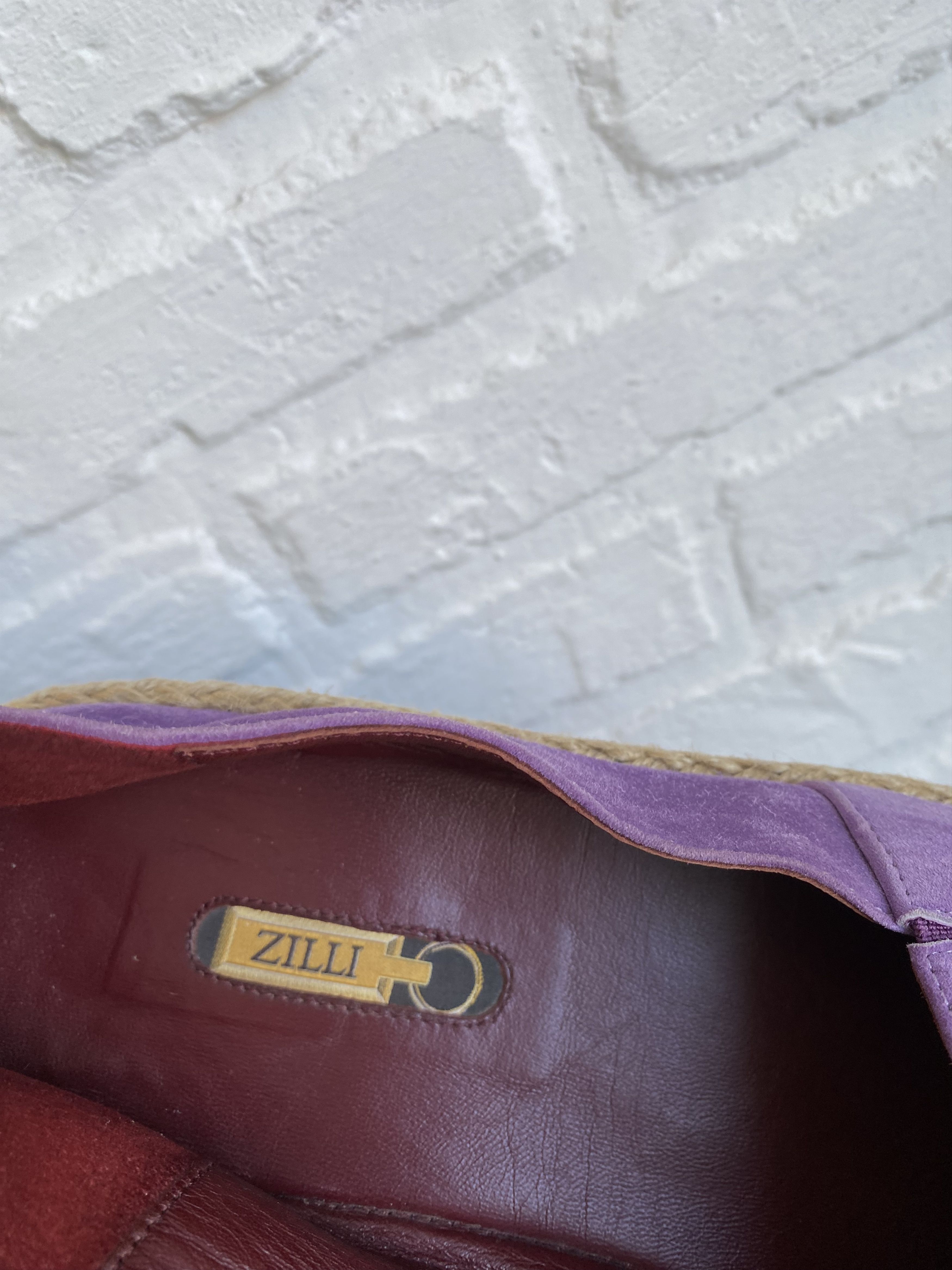 Zilli Zilli suede leather violet espadrilles Size US 10 / EU 43 - 3 Thumbnail