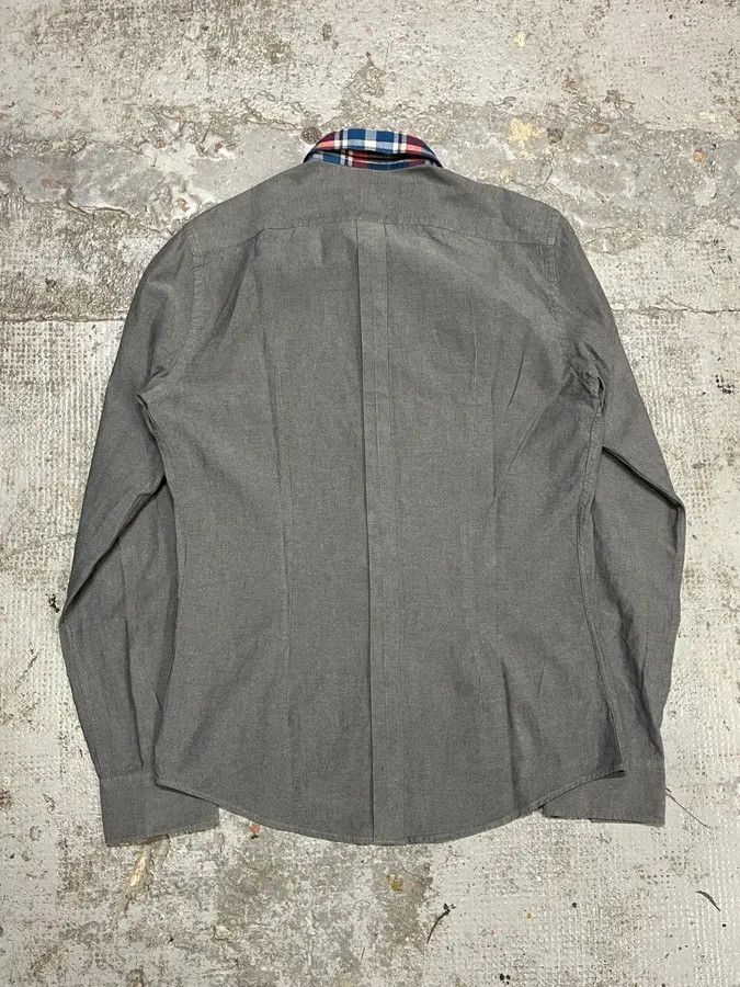Dolce & Gabbana 2010s Dolce & Gabbana Checkered Grey Shirt Size US S / EU 44-46 / 1 - 6 Thumbnail