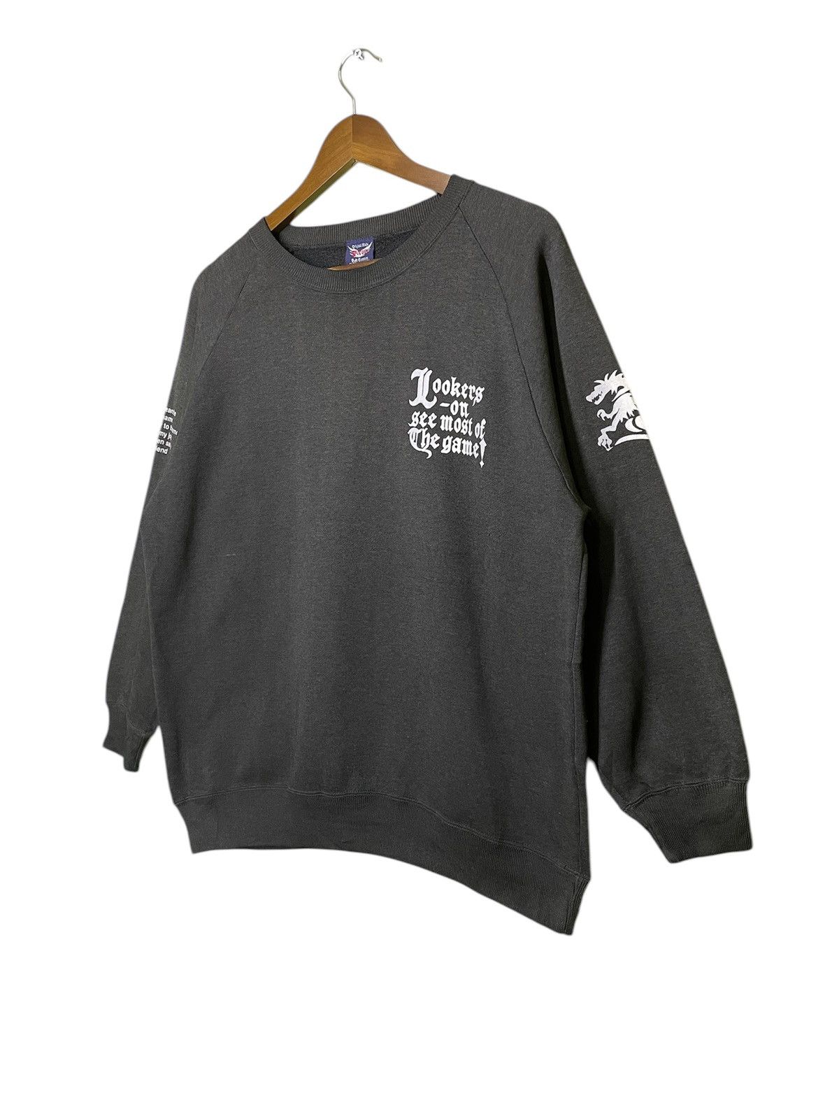 Vintage Draco print logo crewneck sweatshirt Size US L / EU 52-54 / 3 - 2 Thumbnail