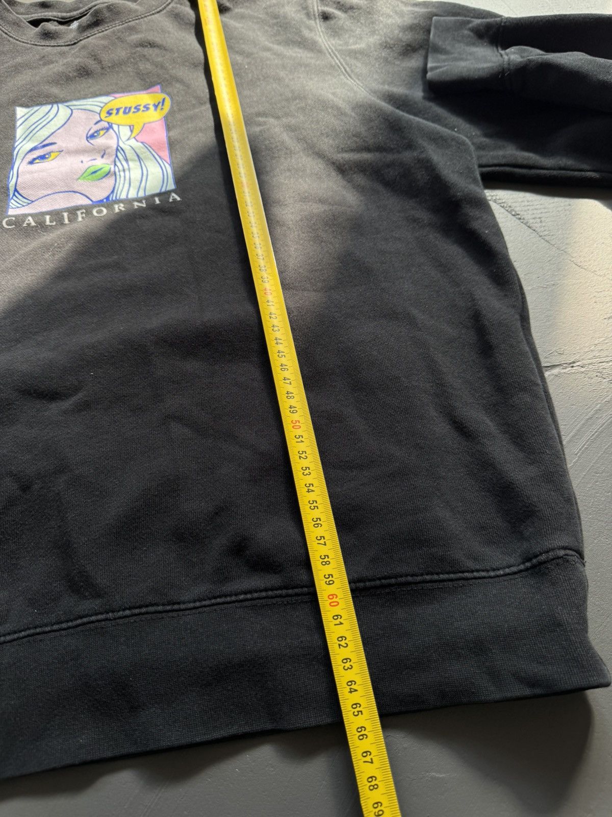 Stussy STUSSY CENTER LOGO VINTAGE OVERSIZE SWEATSHIRT Size US M / EU 48-50 / 2 - 9 Thumbnail