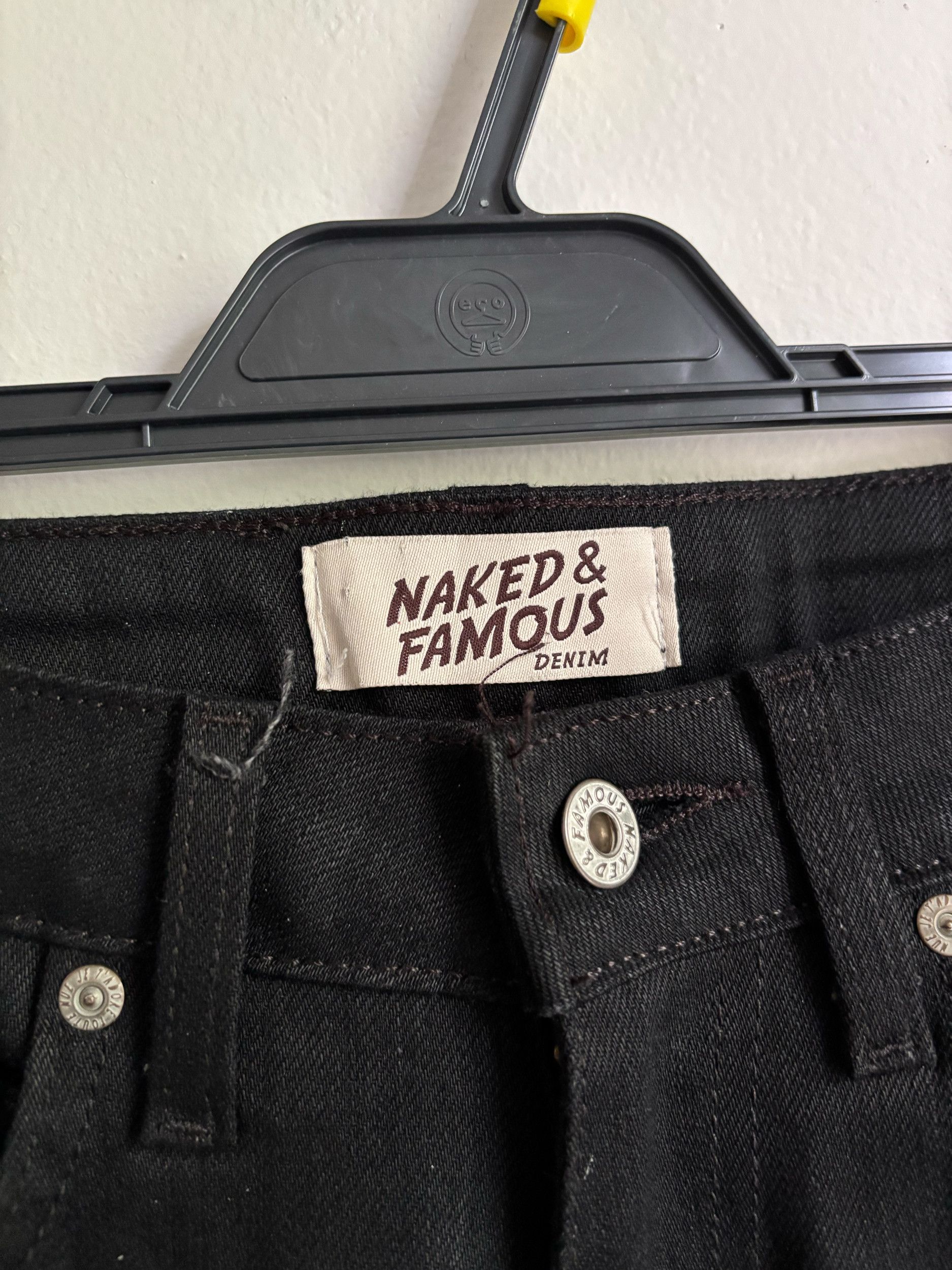 Naked & Famous Naked and Famous Black Power Stretch Jeans Size US 28 / EU 44 - 2 Thumbnail