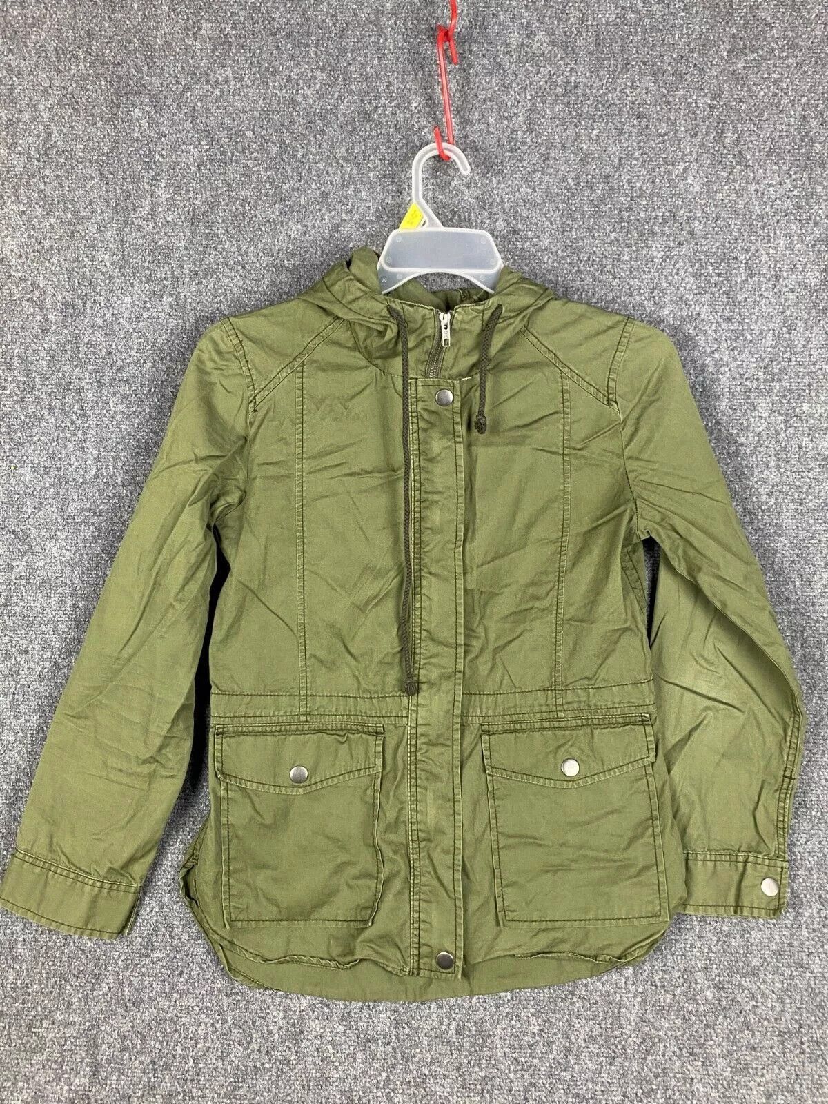BP. BP Military Jacket Women's Medium Full Zip Hooded Cotton M Size M / US 6-8 / IT 42-44 - 1 Thumbnail
