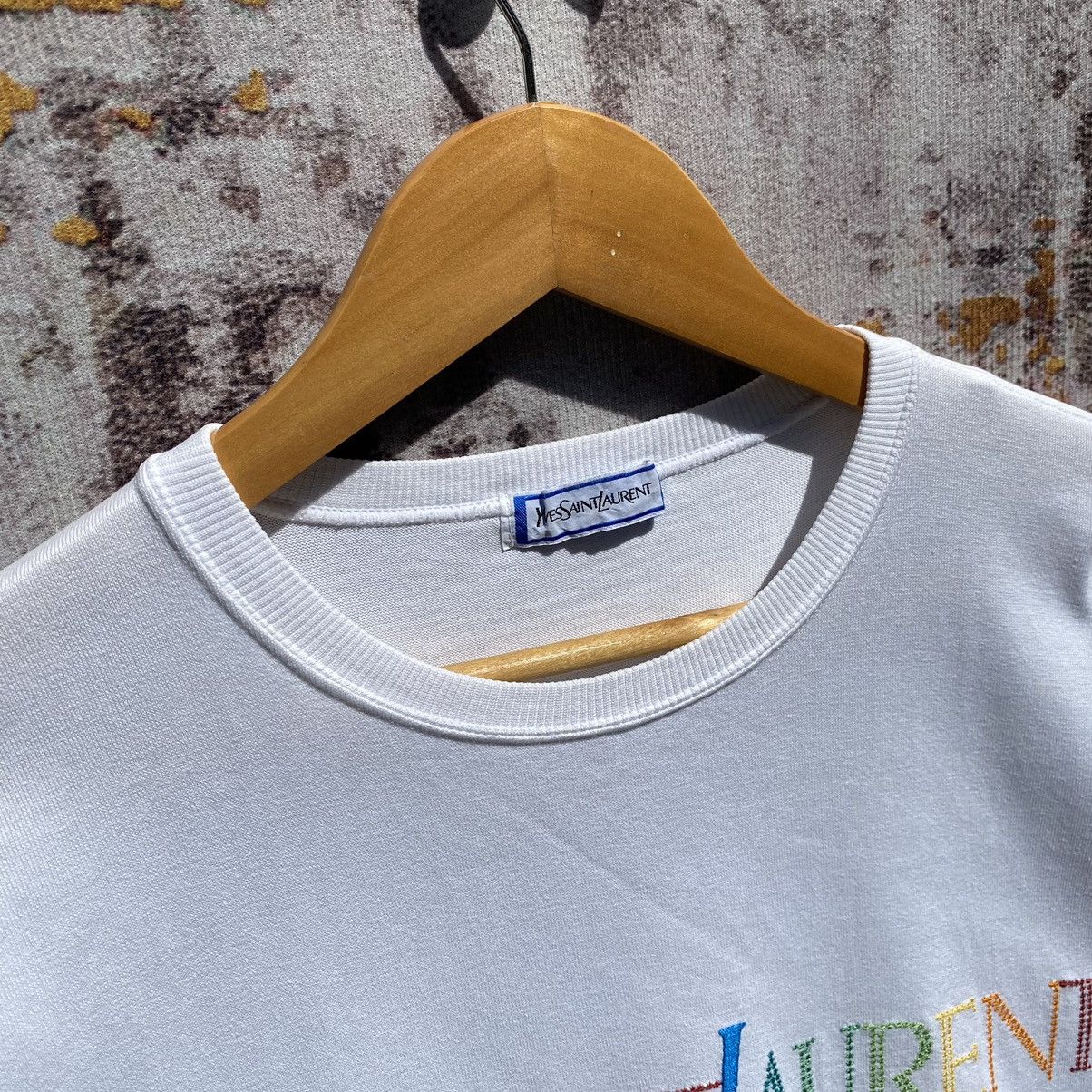 Yves Saint Laurent Vintage Yves Saint Laurent Sweatshirt Embroidery Spellout Size US S / EU 44-46 / 1 - 7 Thumbnail