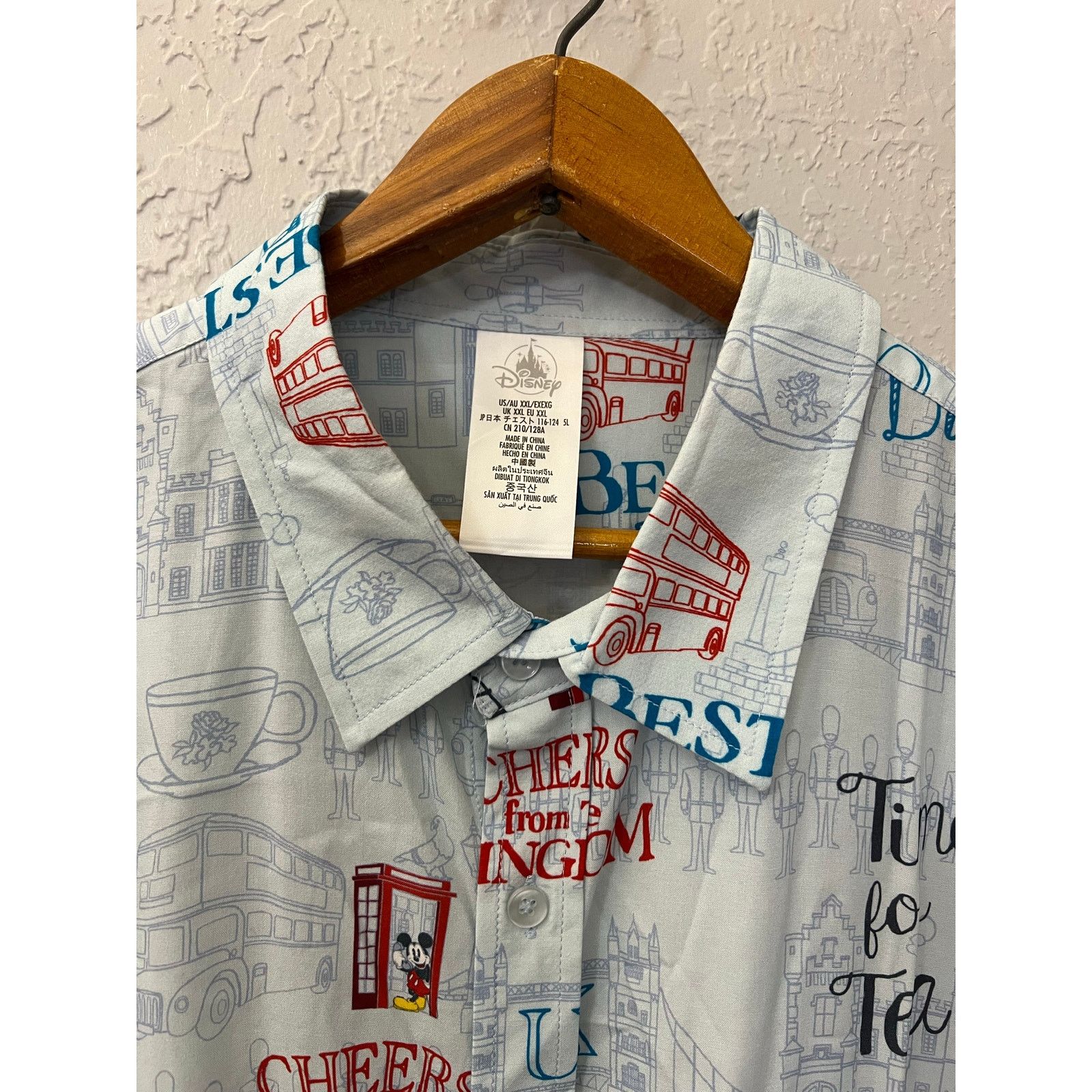 Disney Disney Parks London Mickey Phone Booth Shirt XXL England Size US XXL / EU 58 / 5 - 3 Thumbnail