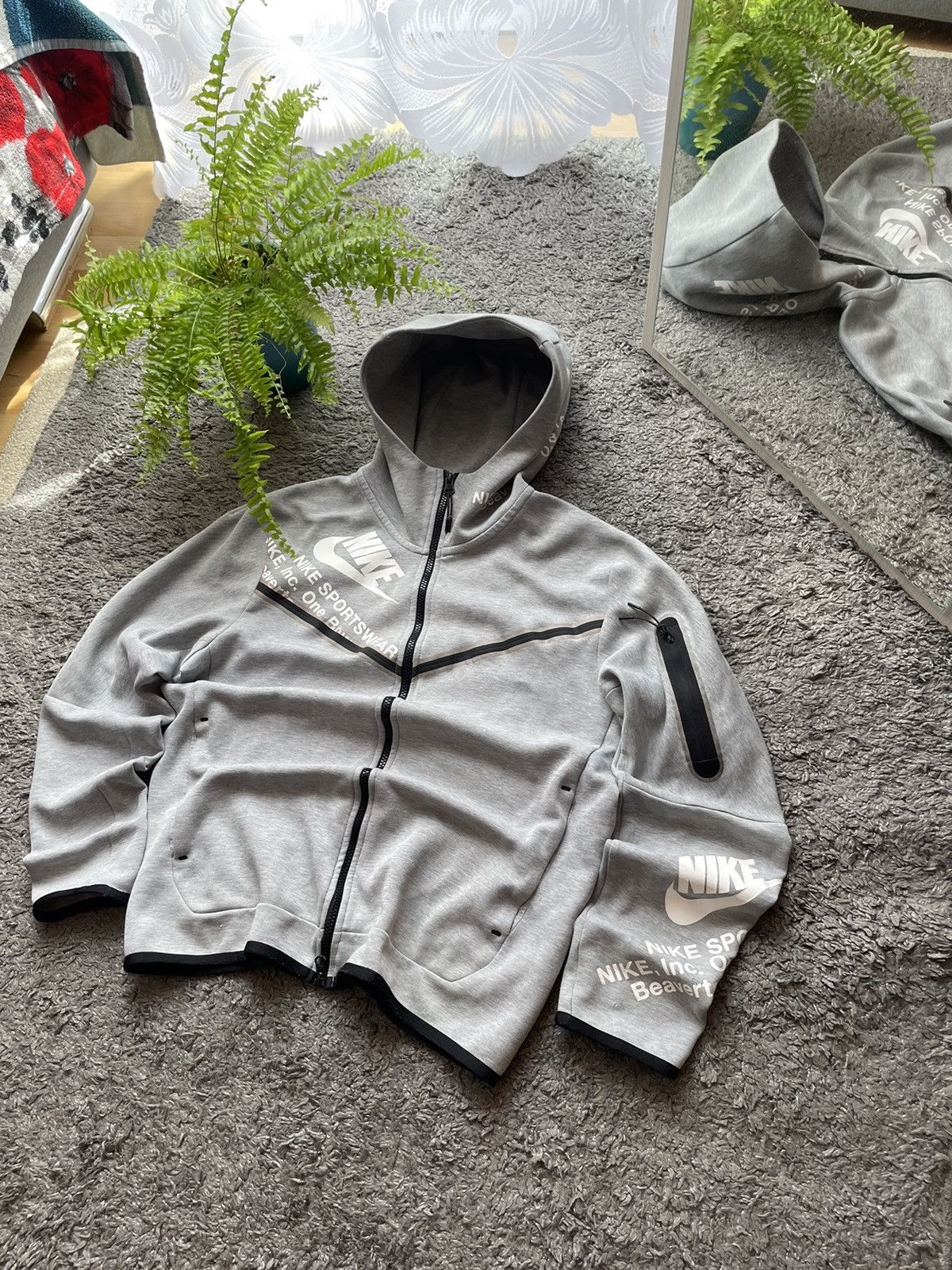 Nike × Vintage Nike Tech-Fleece Zip-Hoodie Streetwear Vintage Big Logo Size US M / EU 48-50 / 2 - 4 Thumbnail