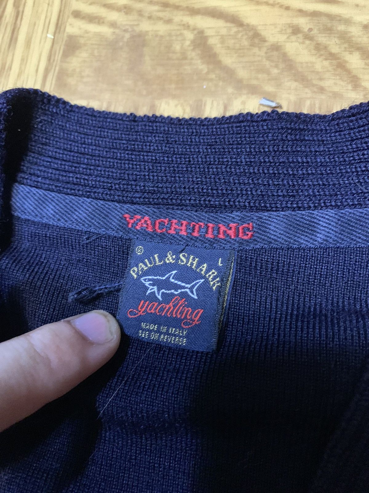 Paul & Shark × Vintage Paul And Shark Yachting Cardigan Mens Large Navy Blue Size US L / EU 52-54 / 3 - 6 Thumbnail