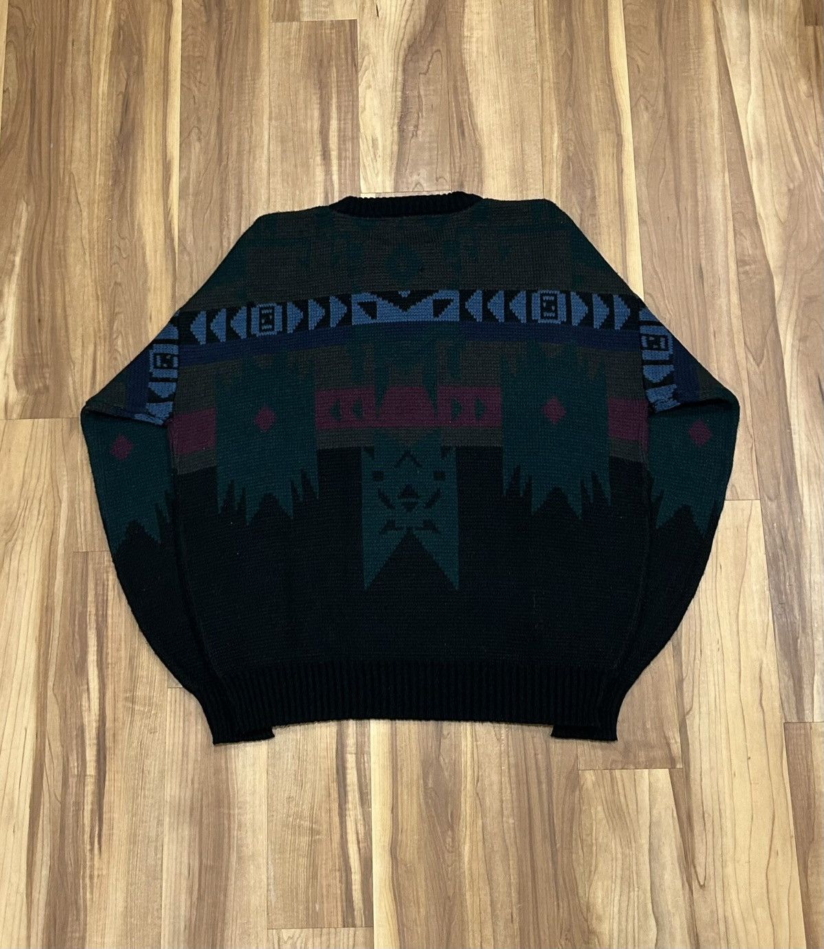 Other Vintage Barnaby Aztec Sweater Size US XXL / EU 58 / 5 - 2 Thumbnail