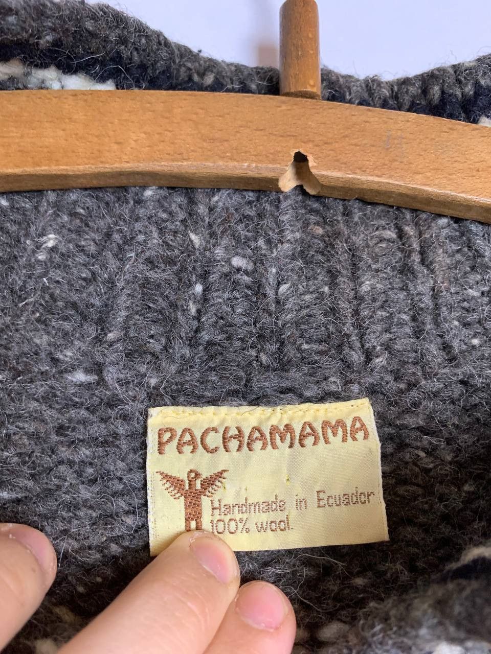 Vintage Pachamama rare aztec style wool sweater Size US L / EU 52-54 / 3 - 4 Thumbnail