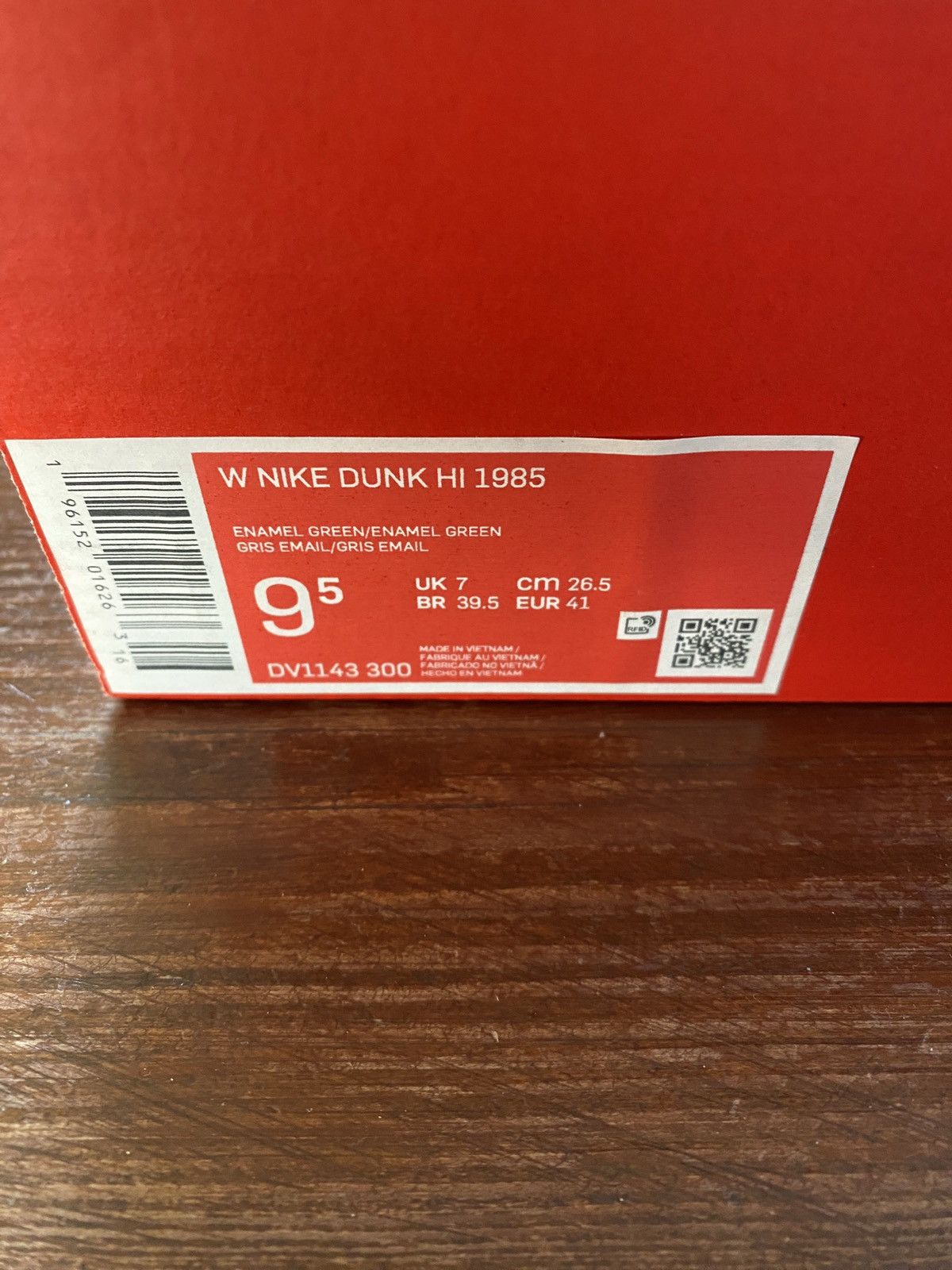 Nike Nike Women’s Dunk Hi 1985 Enamel Green ‘Denim’ New Box 9.5 Size US 9.5 / IT 39.5 - 11 Thumbnail