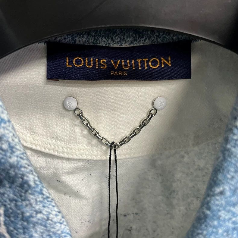 Louis Vuitton Louis Vuitton Blue and White Gradient Full Print Starry Sky Size US XL / EU 56 / 4 - 2 Thumbnail