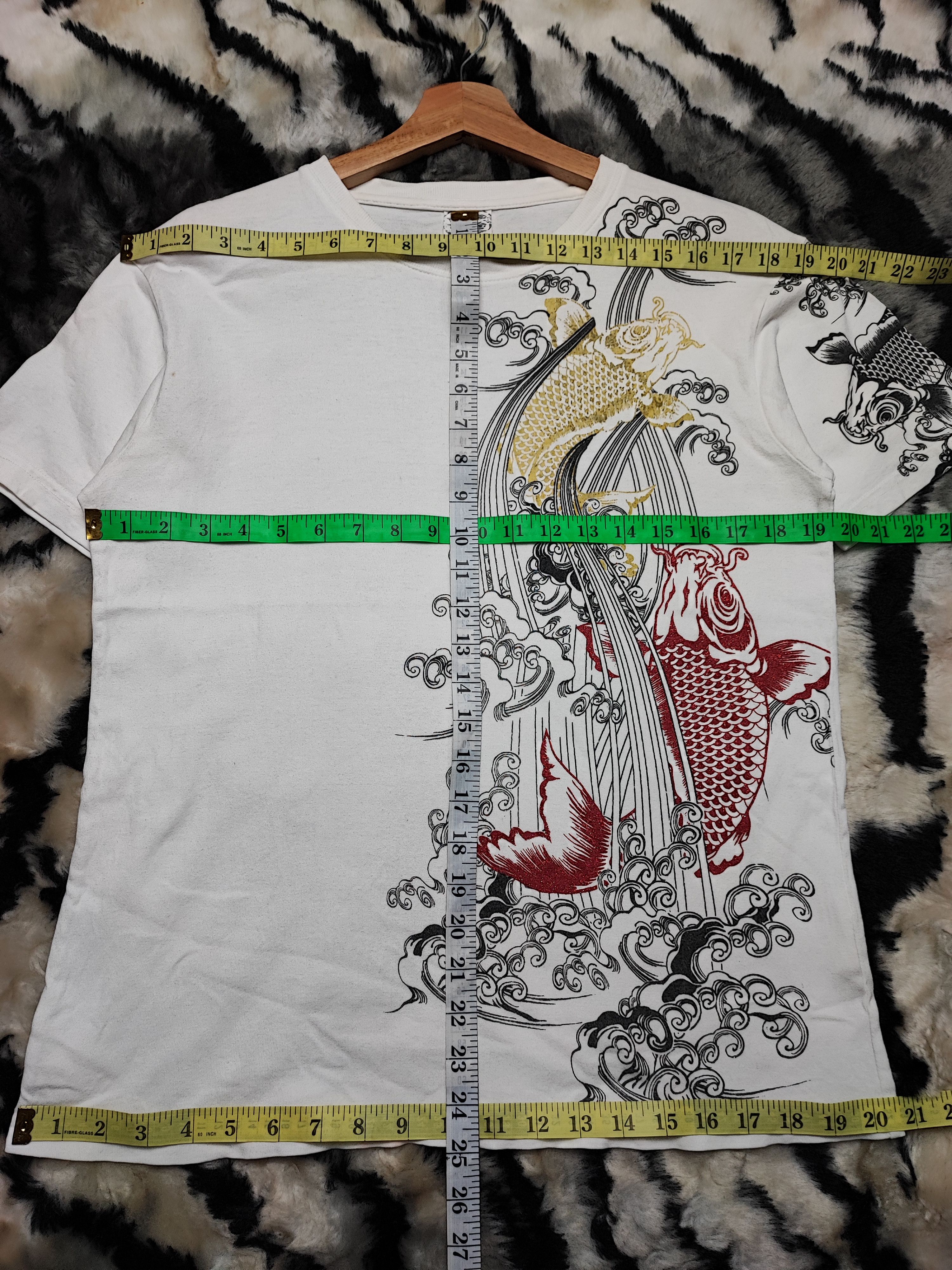 Number (N)ine Sukajan Tshirt Gold Fish Japan Size US M / EU 48-50 / 2 - 7 Thumbnail