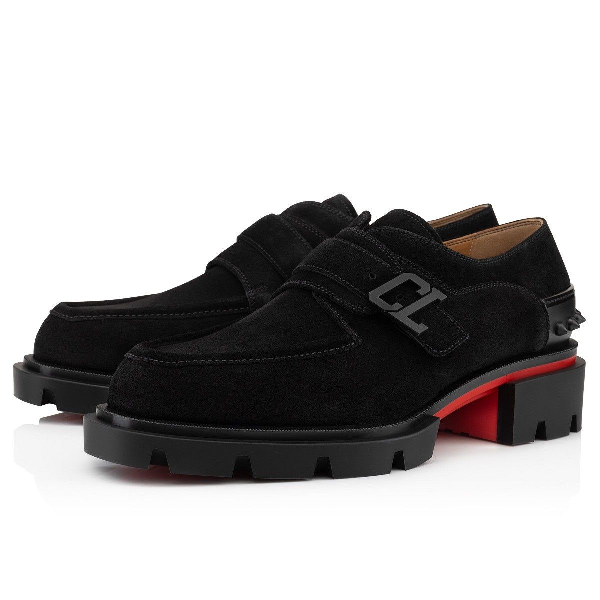 Christian Louboutin o1s1wg110924 Our Georges Flat Shoes in Black Size US 9 / EU 42 - 1 Thumbnail
