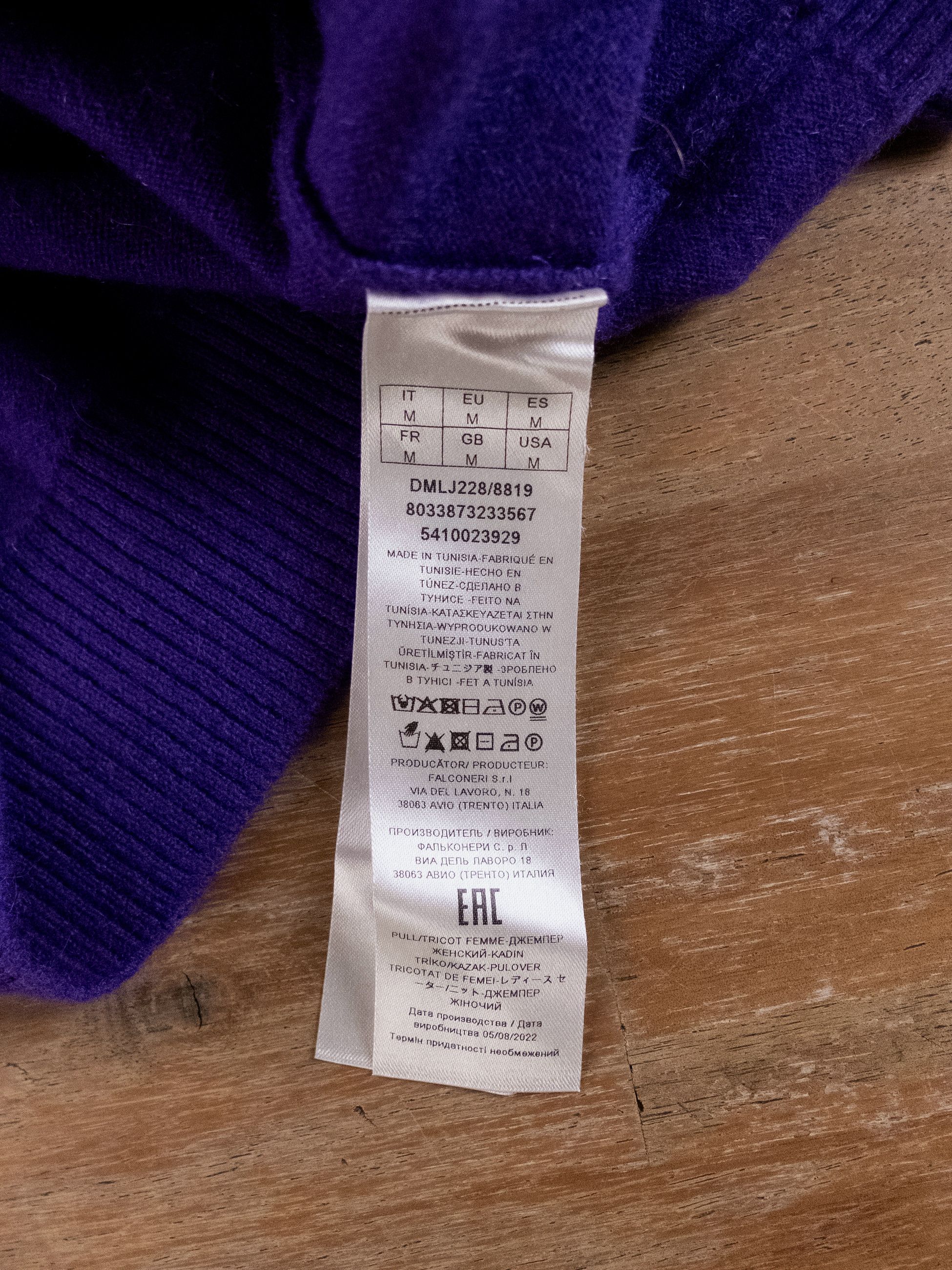 Other FALCONERI purple cashmere crewneck sweater Medium Size M / US 6-8 / IT 42-44 - 5 Thumbnail
