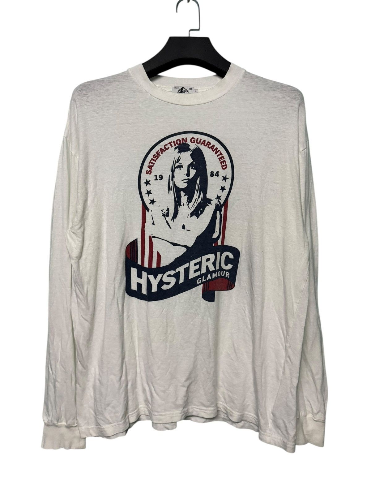 Hysteric Glamour VINTAGE HYSTERIC GLAMOUR SATISFACTION GUARANTEED BIG LOGO Size US L / EU 52-54 / 3 - 1 Thumbnail