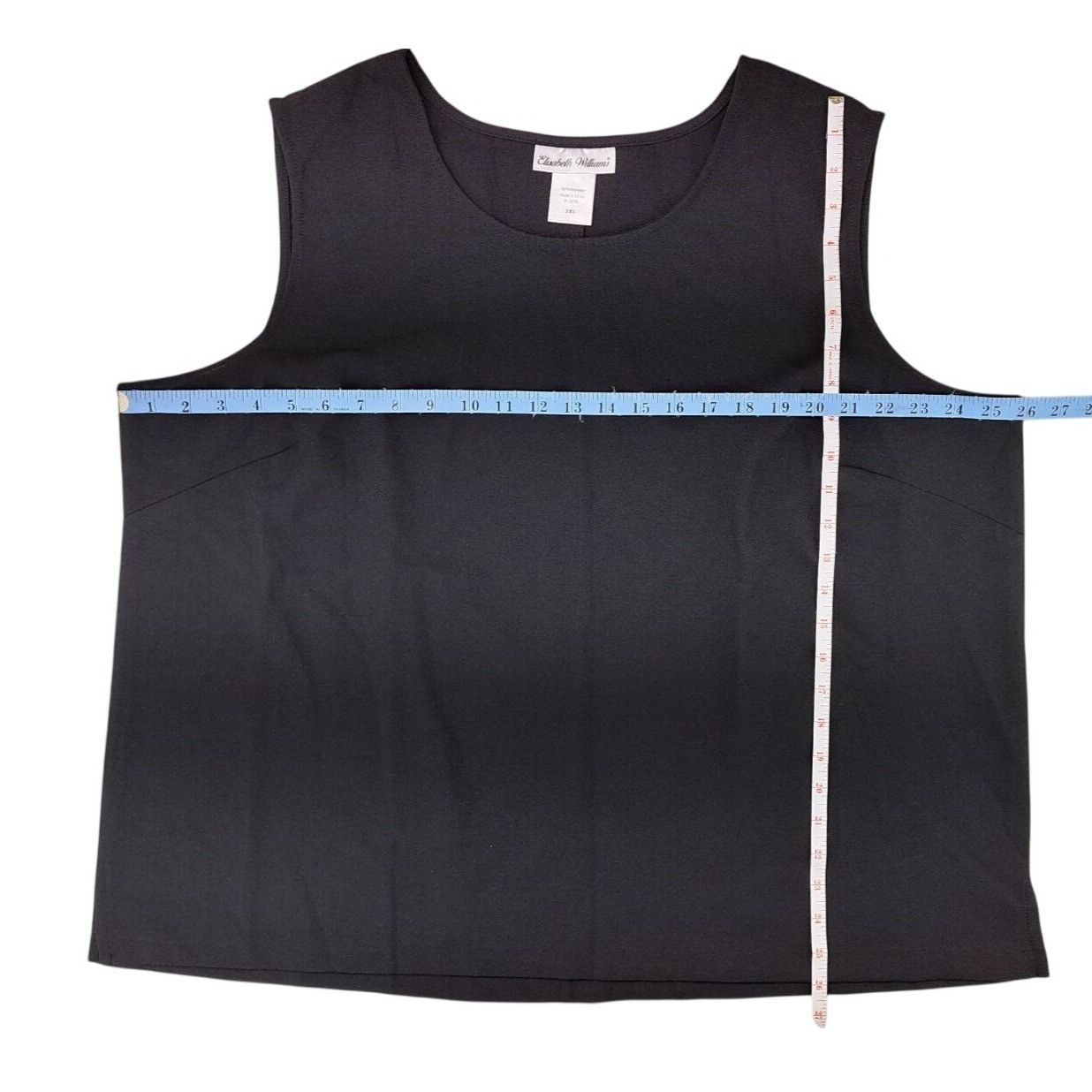 Other Elisabeth Williams Sleeveless Black Polyester Blouse 2XL Size XXL / US 16-18 / IT 52-54 - 6 Thumbnail