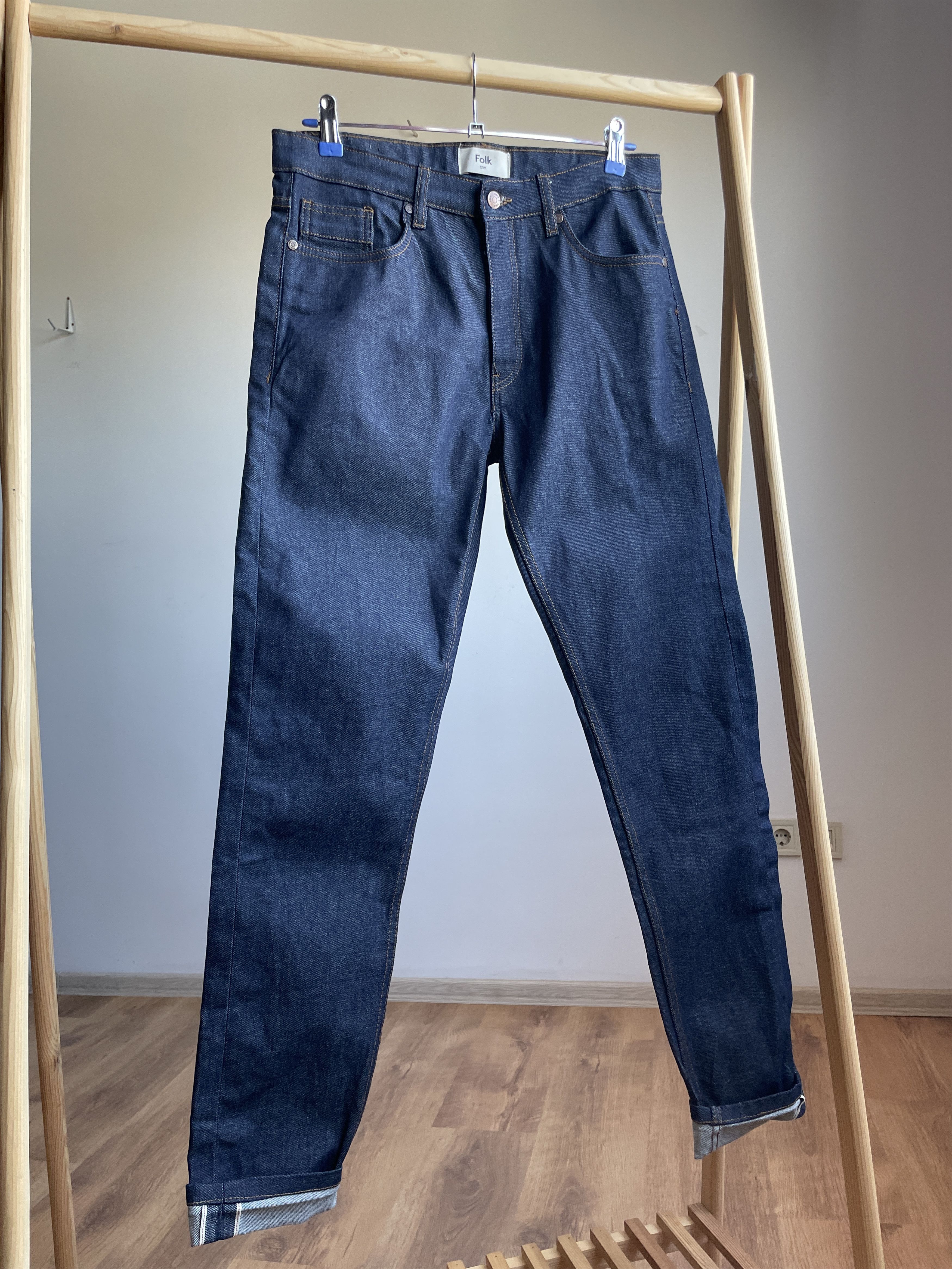 Folk Folk Raw Selvedge Slim Denim Size 32 Size US 32 / EU 48 - 1 Thumbnail