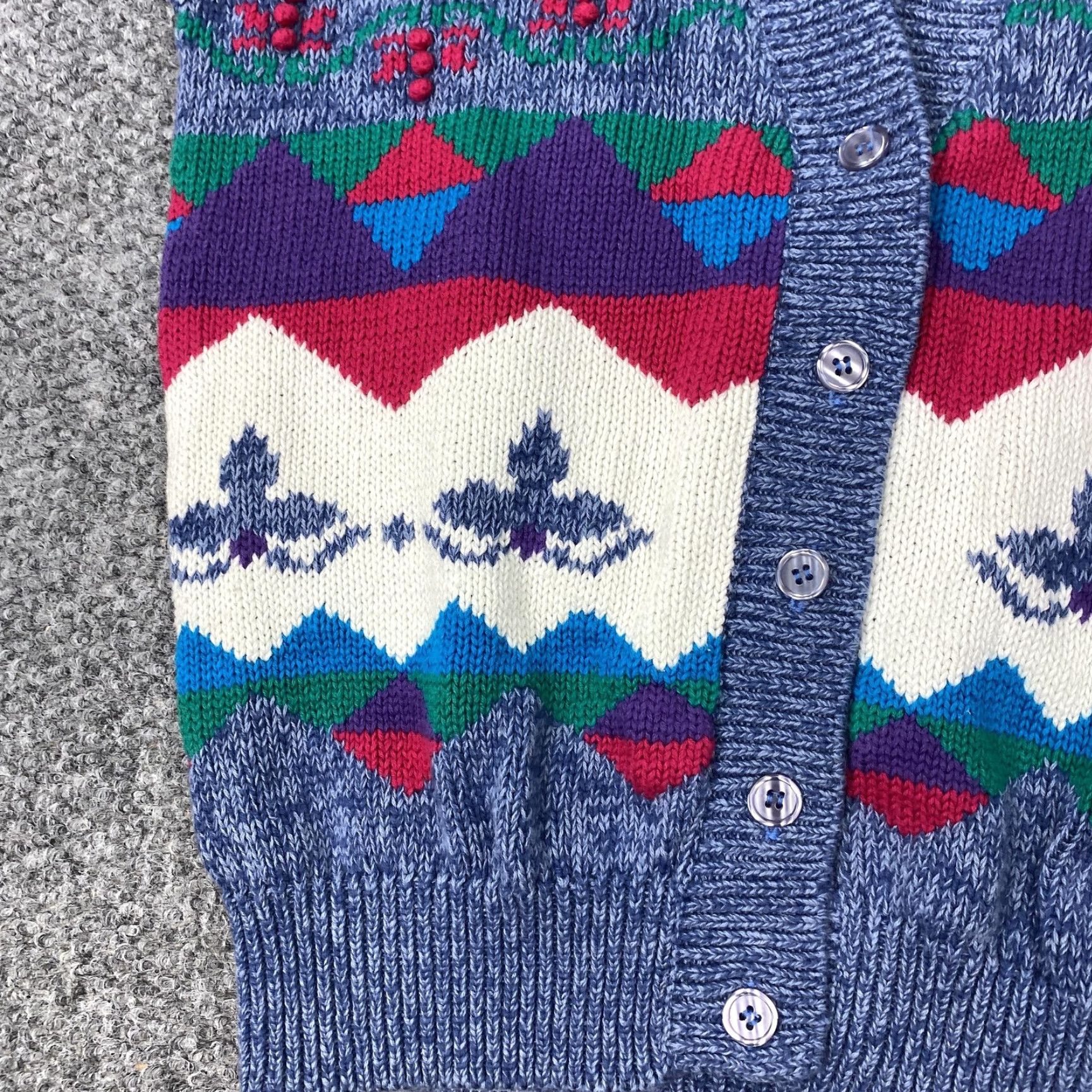 Vintage VINTAGE Koret City Blues Sweater Vest Women's Small Blue Geometric Knit Retro Size S / US 4 / IT 40 - 6 Thumbnail