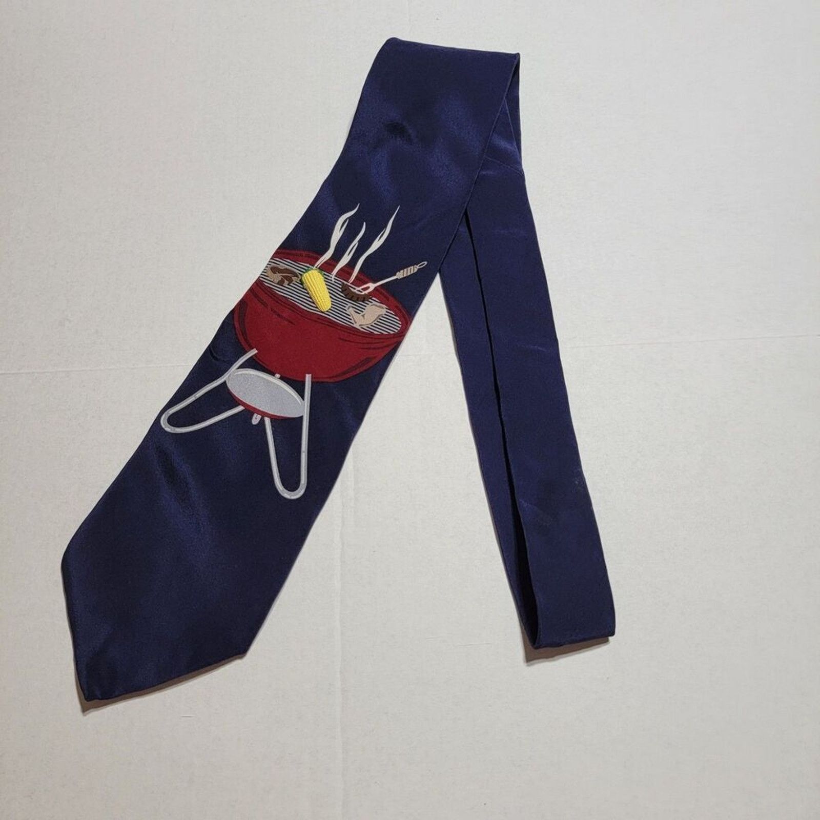 Other Vicky Davis NY Tie "Come And Get It" w/ Corn Pin Dark Navy Size ONE SIZE - 3 Thumbnail