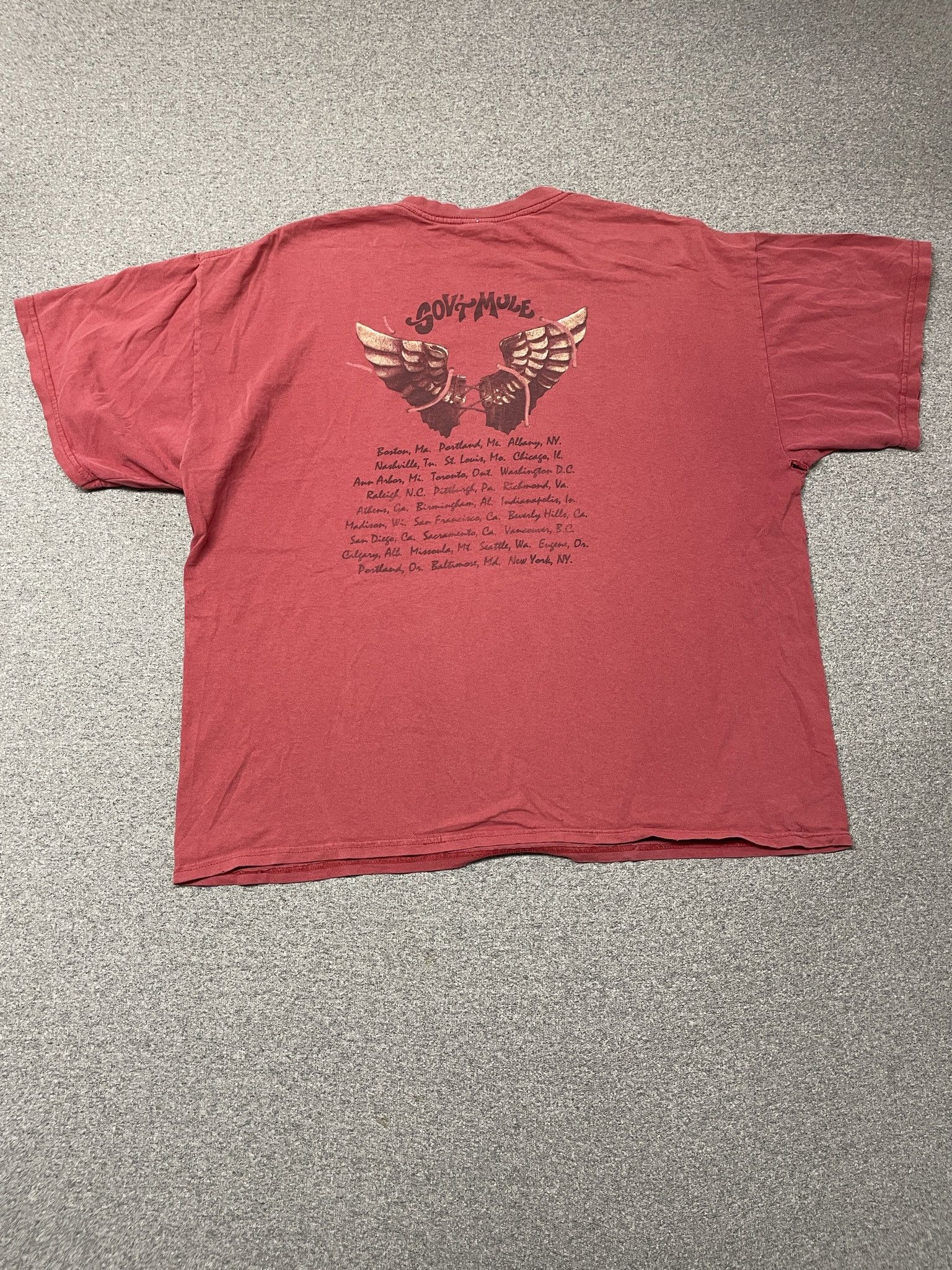 Gildan Vintage 00s Gov't Mule "Deja Voodoo" Band T-Shirt Size US XXL / EU 58 / 5 - 3 Thumbnail