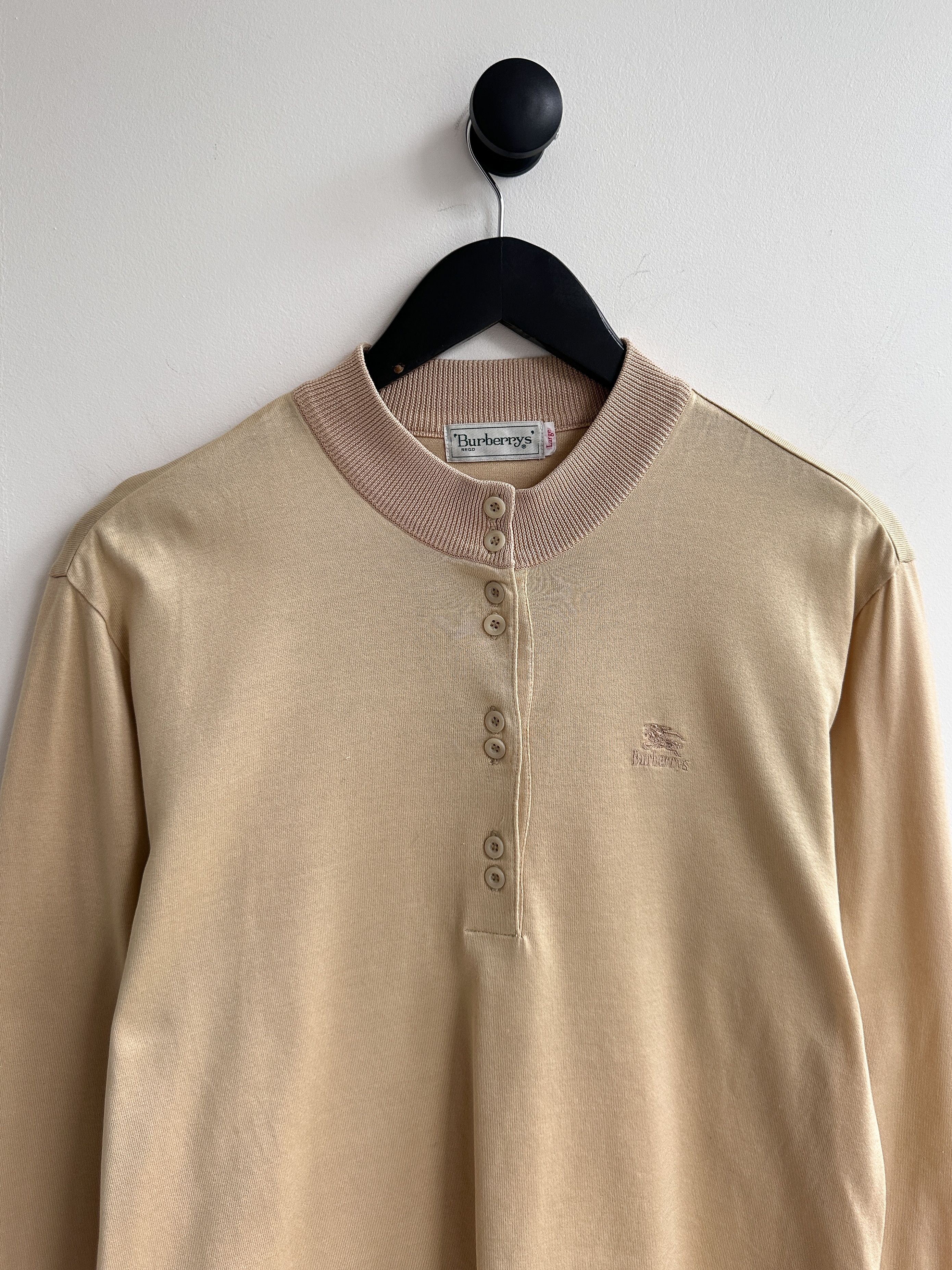 Burberry Vintage Burberry Longsleeve Tee Shirt Size L / US 10 / IT 46 - 2 Thumbnail