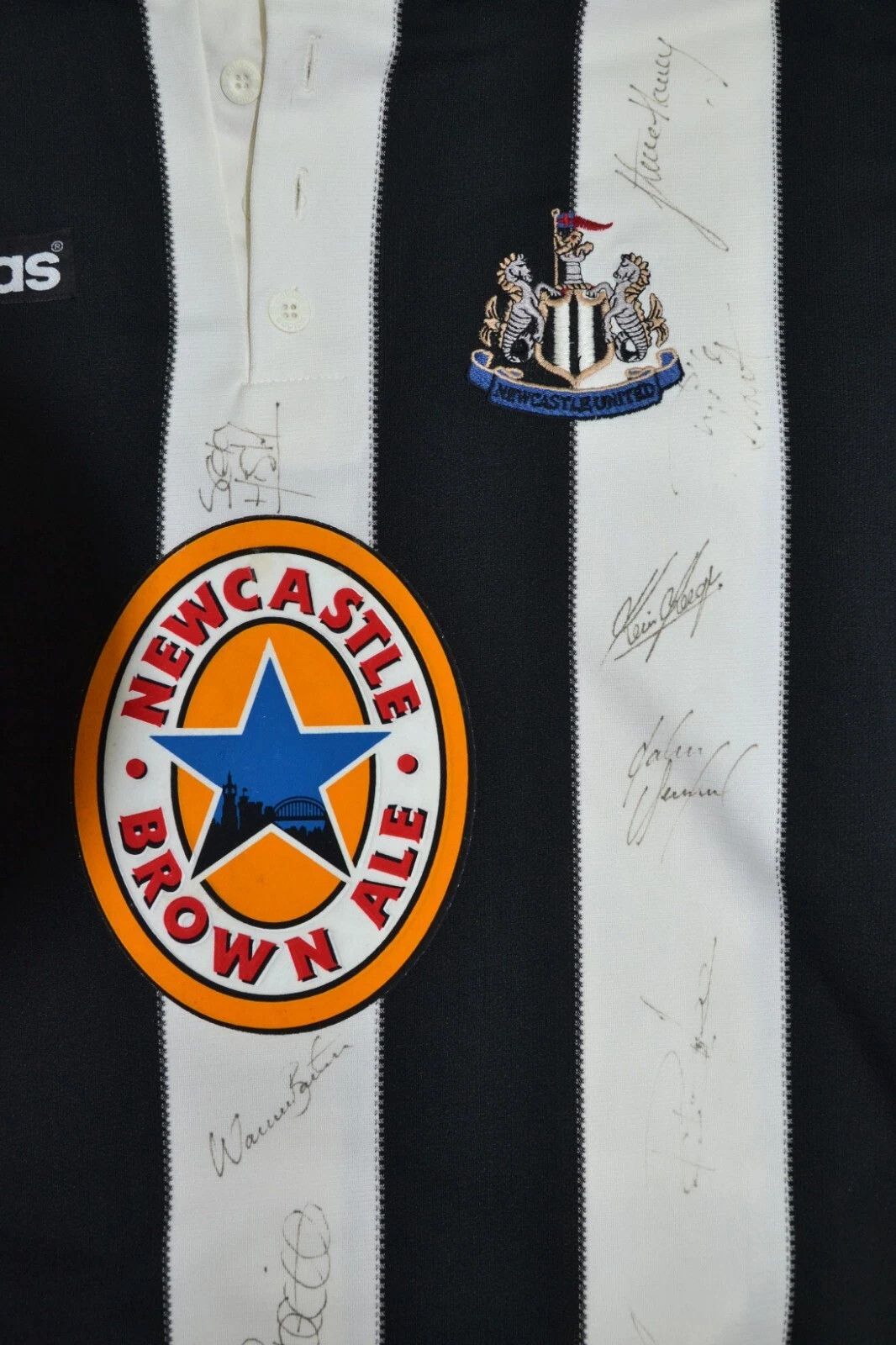 Adidas SIGNED NEWCASTLE UNITED 1995/1997 SHIRT SIZE XL GINOLA #14 Size US XL / EU 56 / 4 - 4 Thumbnail