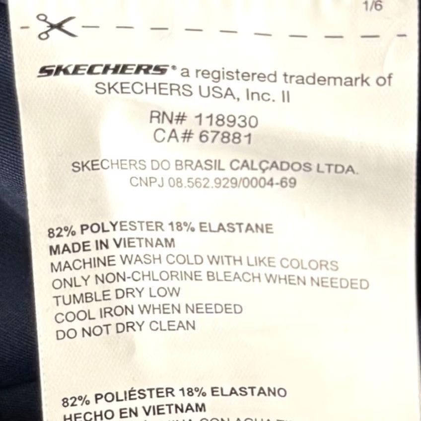 SKECHERS Skechers Womens Capri Leggings Navy Blue High Waist Pockets GoWalk Capris M Adult Womens Regular Inseam 15.5 in Size 32" / US 10 / IT 46 - 4 Thumbnail