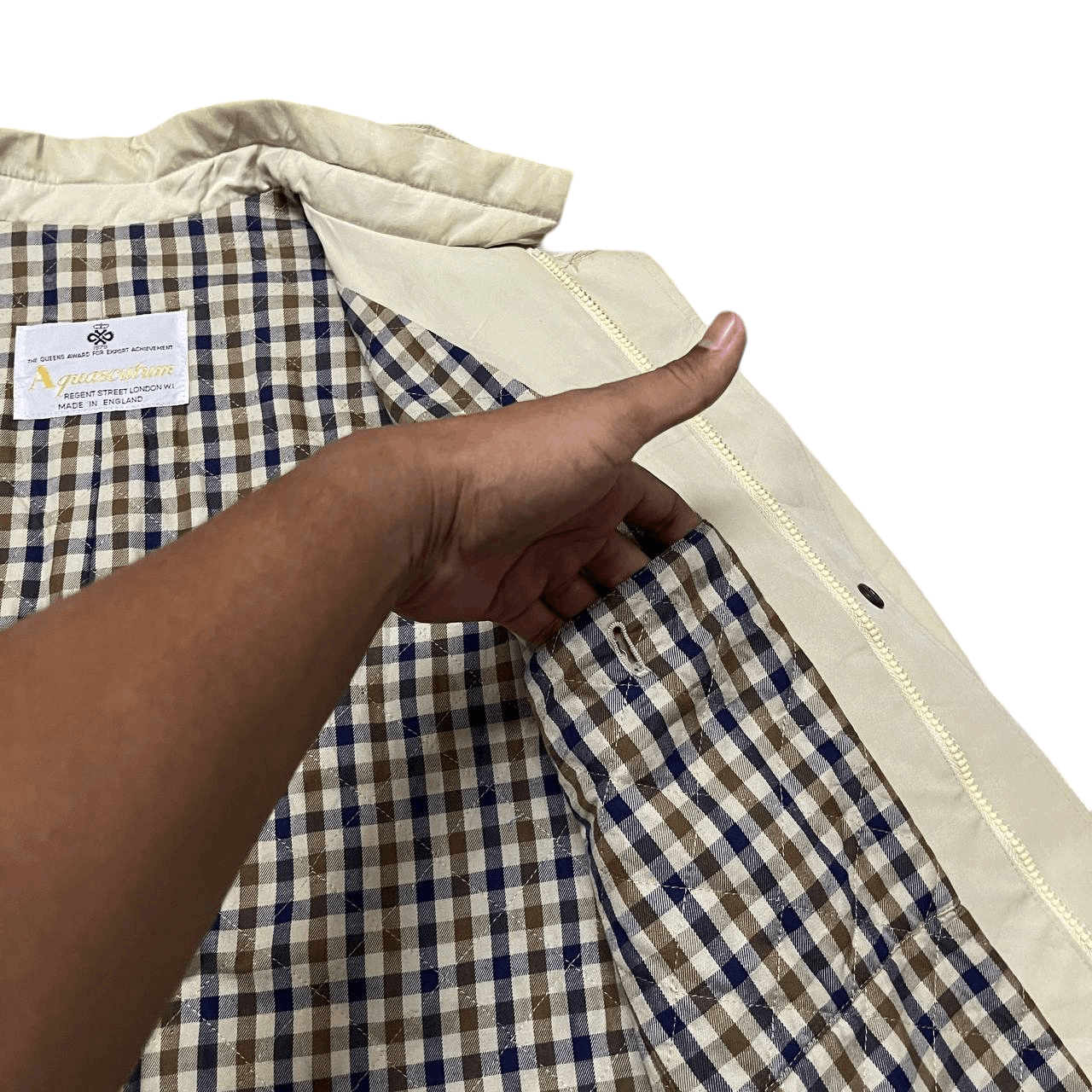 Aquascutum Vintage Aquascutum London Checked Jacket Made in England Size US L / EU 52-54 / 3 - 13 Thumbnail