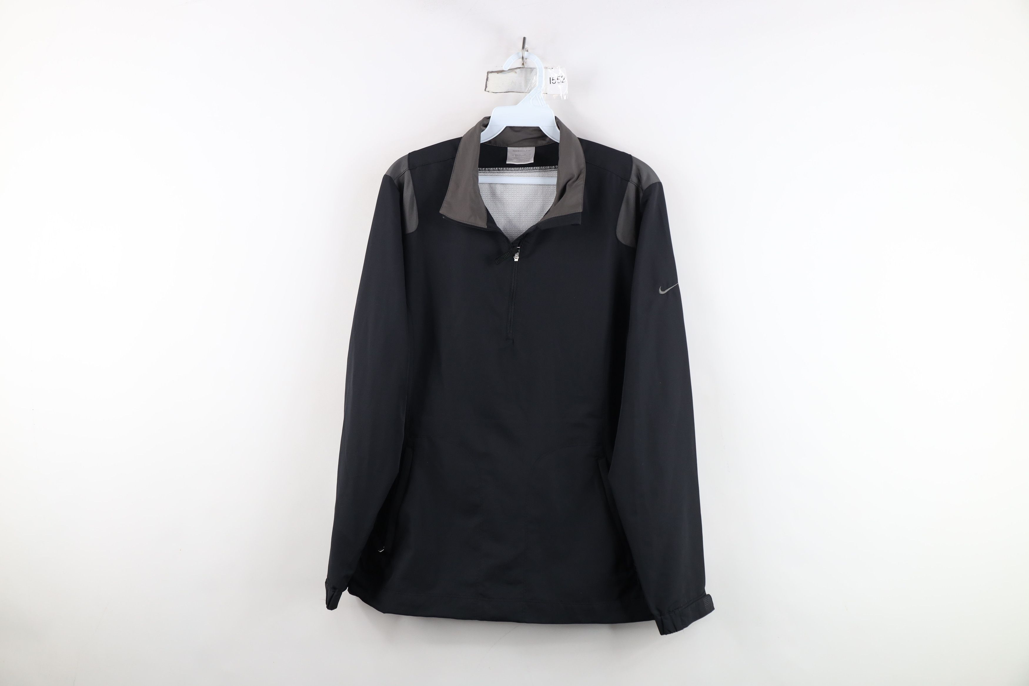 Nike Vintage Nike Golf Mini Swoosh Pullover Rain Jacket Black Size M / US 6-8 / IT 42-44 - 1 Thumbnail