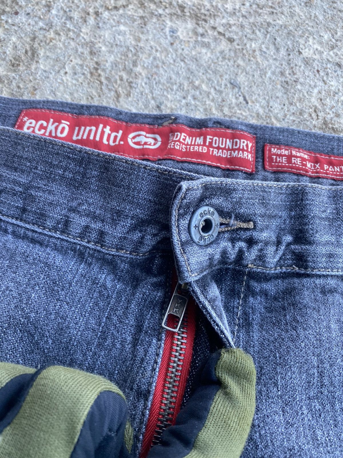 Ecko Unltd. × Japanese Brand × Vintage Vintage Y2K Ecko Baggy Double Knee Denim Jnco Style Jeans Size US 38 / EU 54 - 6 Thumbnail