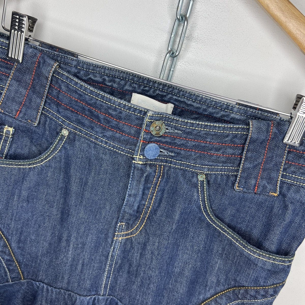 Diesel Vintage diesel mini skirt denim y2k mermaid pleated Size 28" / US 6 / IT 42 - 7 Thumbnail