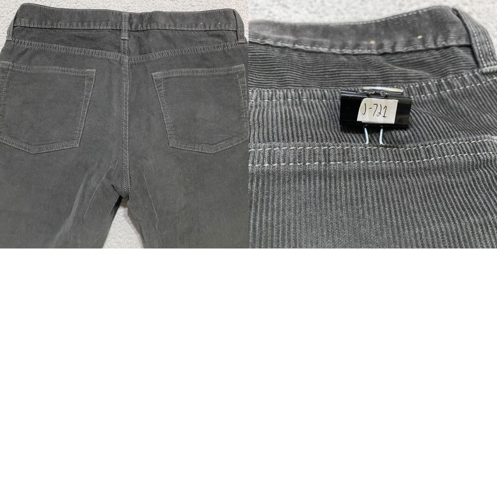 J.Crew J. Crew Mens 30x32 Corduroy Jeans Gray Medium Wash 770 Straight Mid Rise Jeans Men's Corduroy 30 32 Gray Medium Wash 770 Straight Mid Rise Size US 30 / EU 46 - 9 Thumbnail
