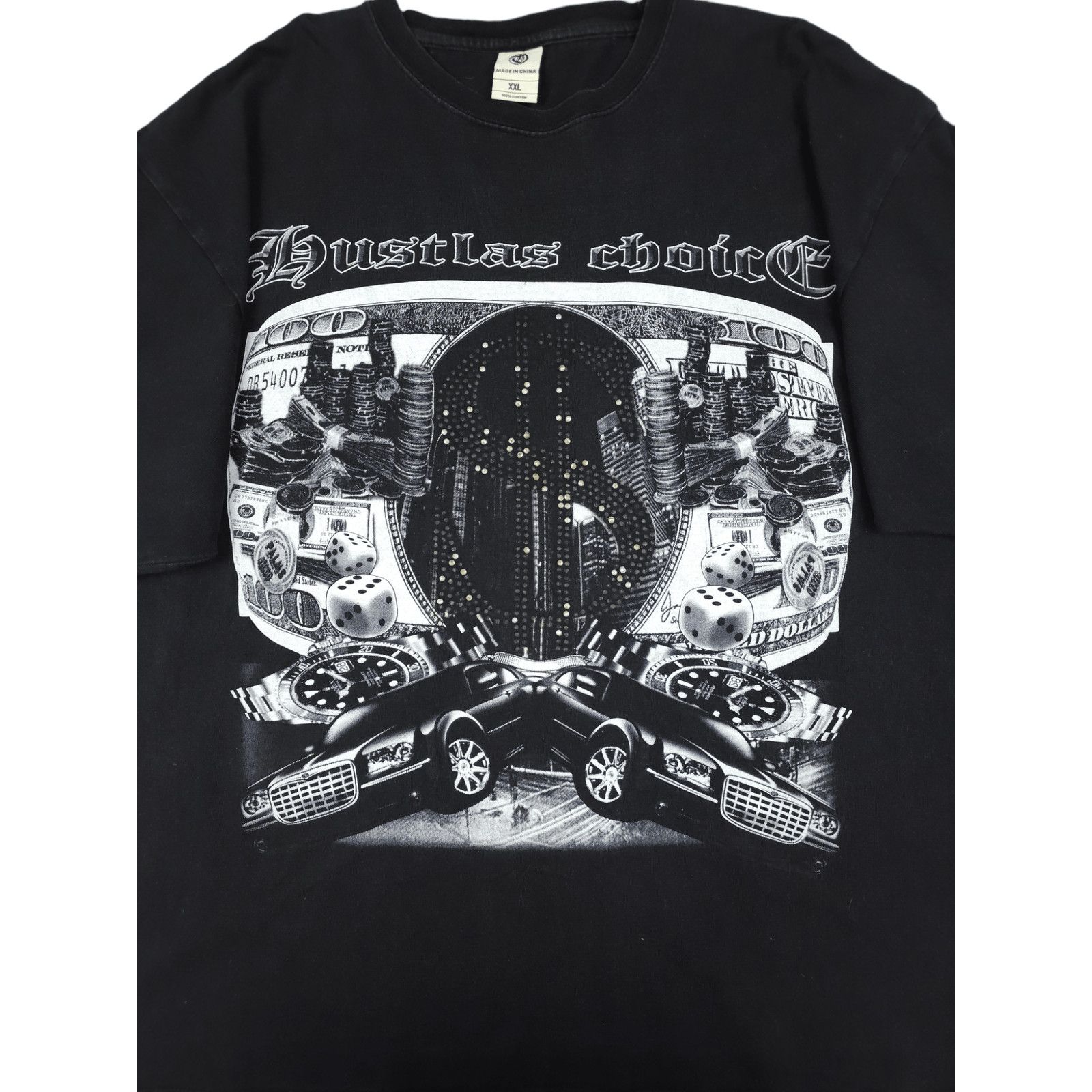 Vintage 💎 90s Hustler T-shirt Gray Cars Rap Tupac Kanye Size XXL Size US XXL / EU 58 / 5 - 3 Thumbnail