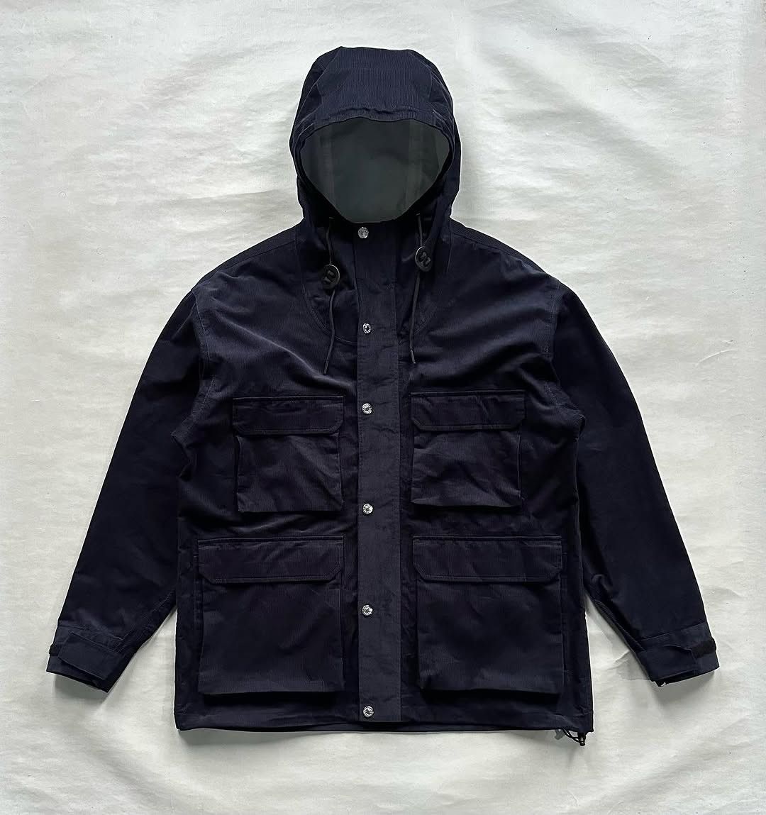 Designer × Mountain Hardwear F|ELDC0RE Mountain Sack Rain Parka Corduroy Dark Navy Size US L / EU 52-54 / 3 - 1 Thumbnail