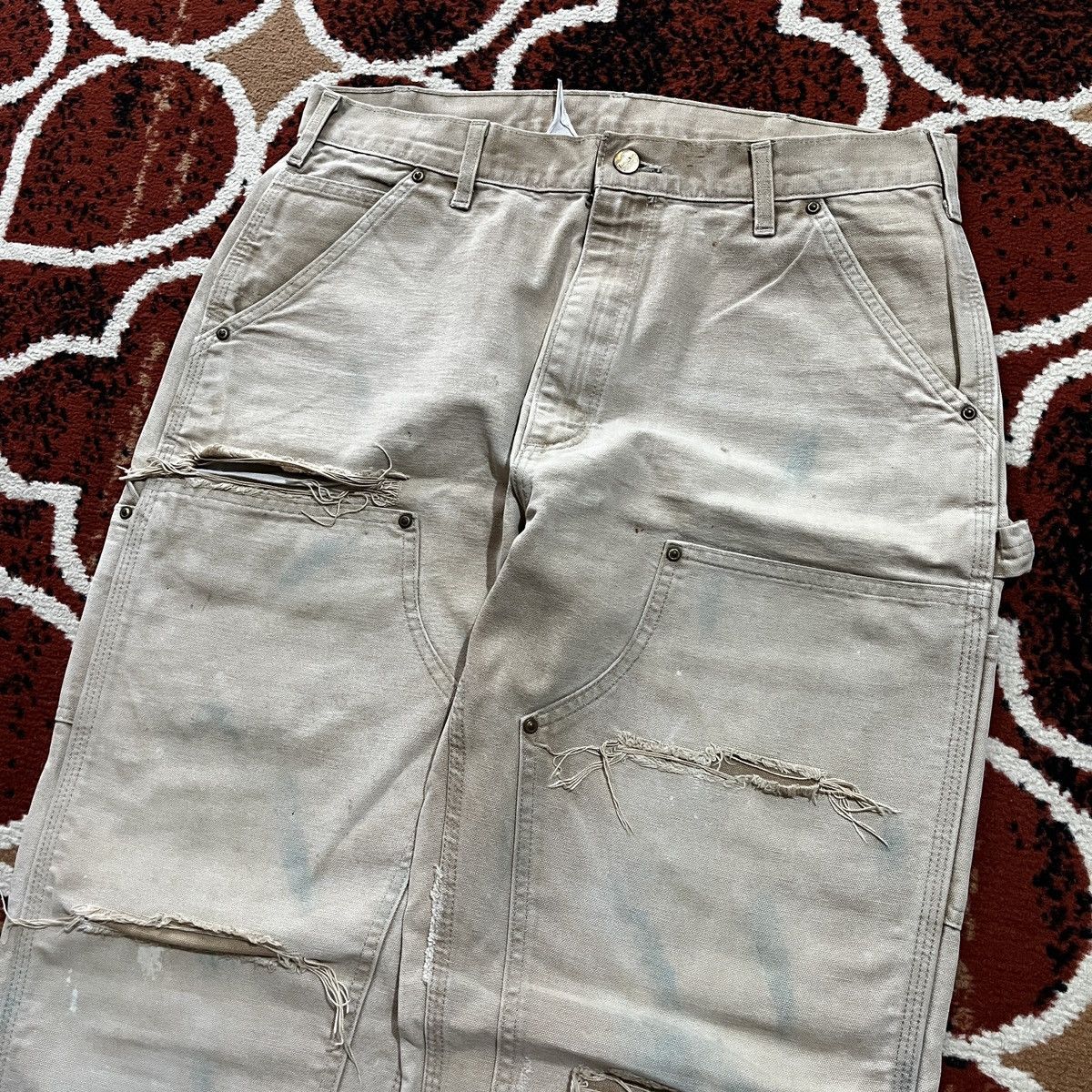 Carhartt 1990s Carhartt Double Knee Pants Size US 34 / EU 50 - 5 Thumbnail