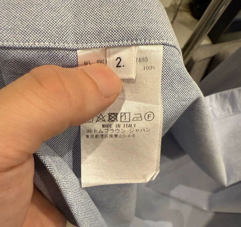Thom Browne Thom Browne size2 Three-color collar shirt in blue Size US M / EU 48-50 / 2 - 5 Thumbnail