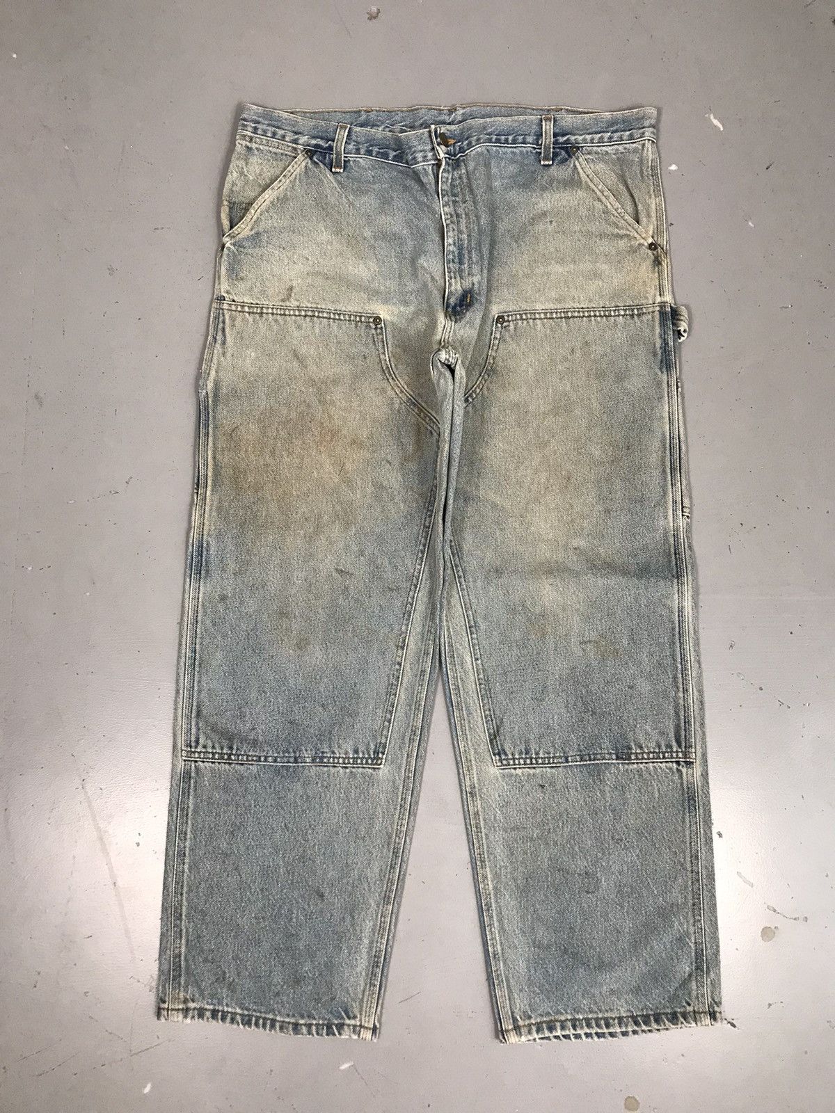 Carhartt × Vintage Vintage Carhartt Double Knee B73 DST Denim Size US 42 / EU 58 - 1 Thumbnail