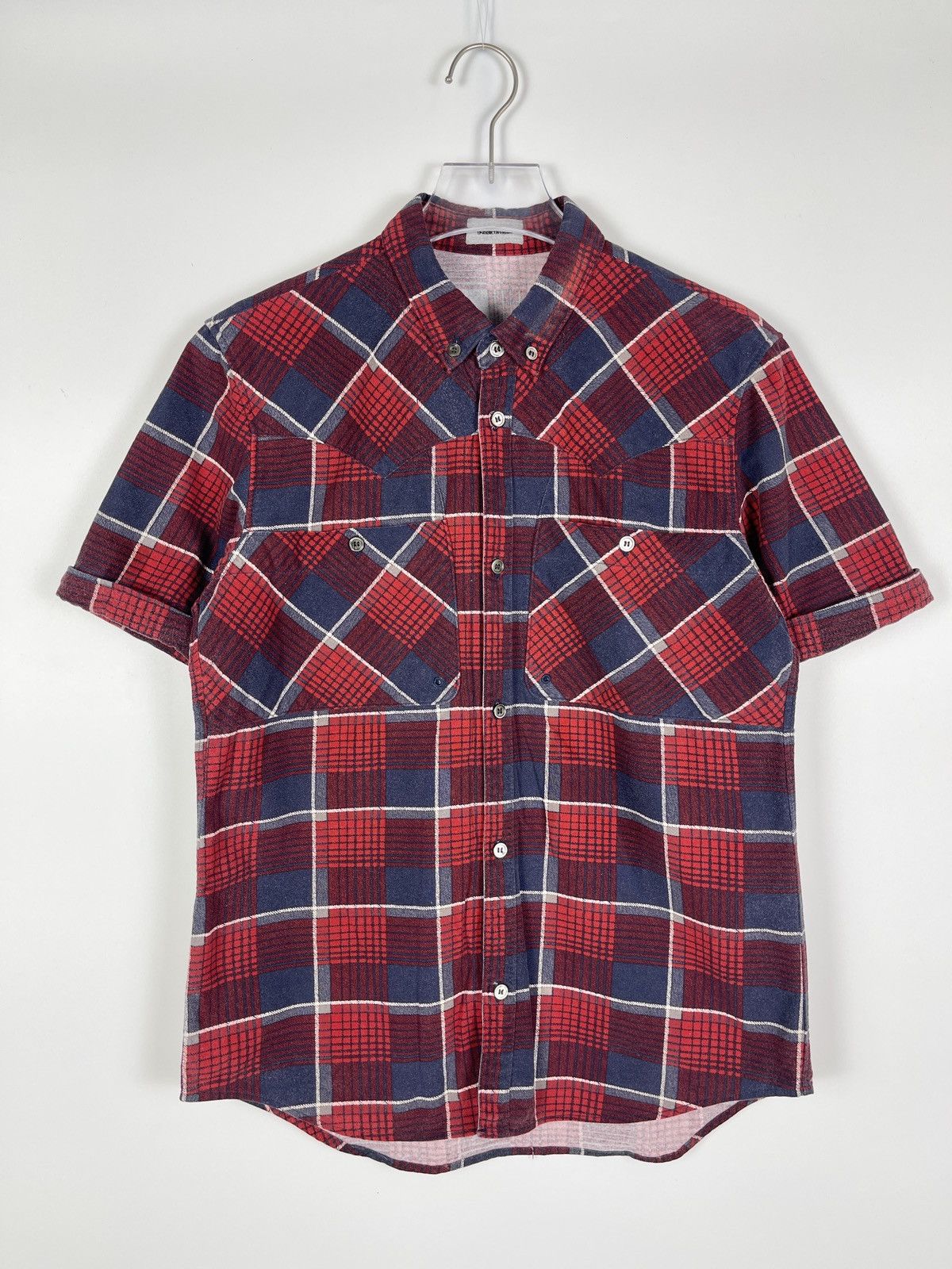 Undercover Undercoverism SS12 "Open Strings" Plaid Shirt Size US M / EU 48-50 / 2 - 1 Thumbnail