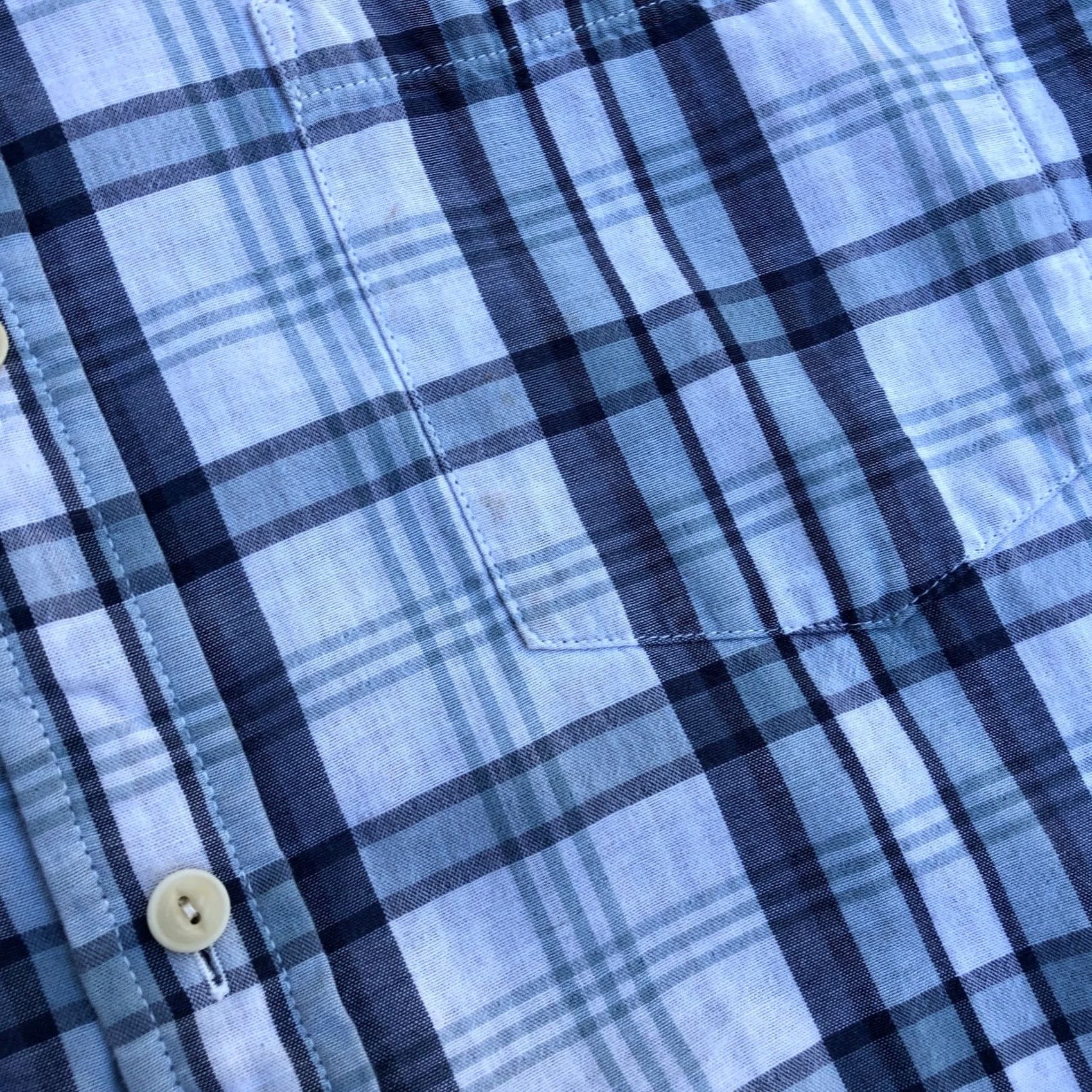 Doublet GOODTHREADS Double Face Slim Fit Button Down Shirt Men's XL Plaid Blue Size US XL / EU 56 / 4 - 4 Thumbnail