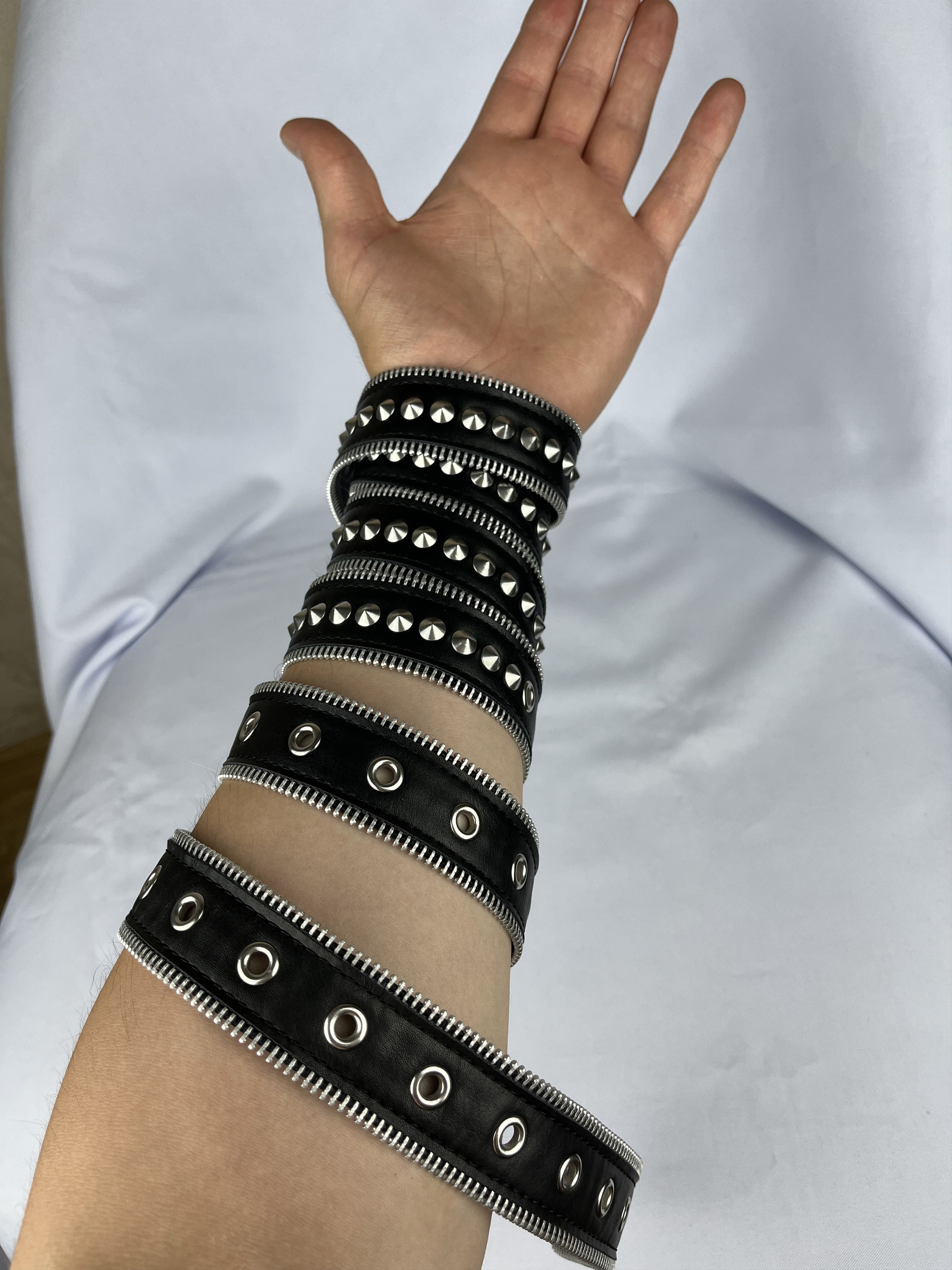 Other Avant Garde Eco Leather Belt Crust Punk Metal Rock Size ONE SIZE - 2 Thumbnail