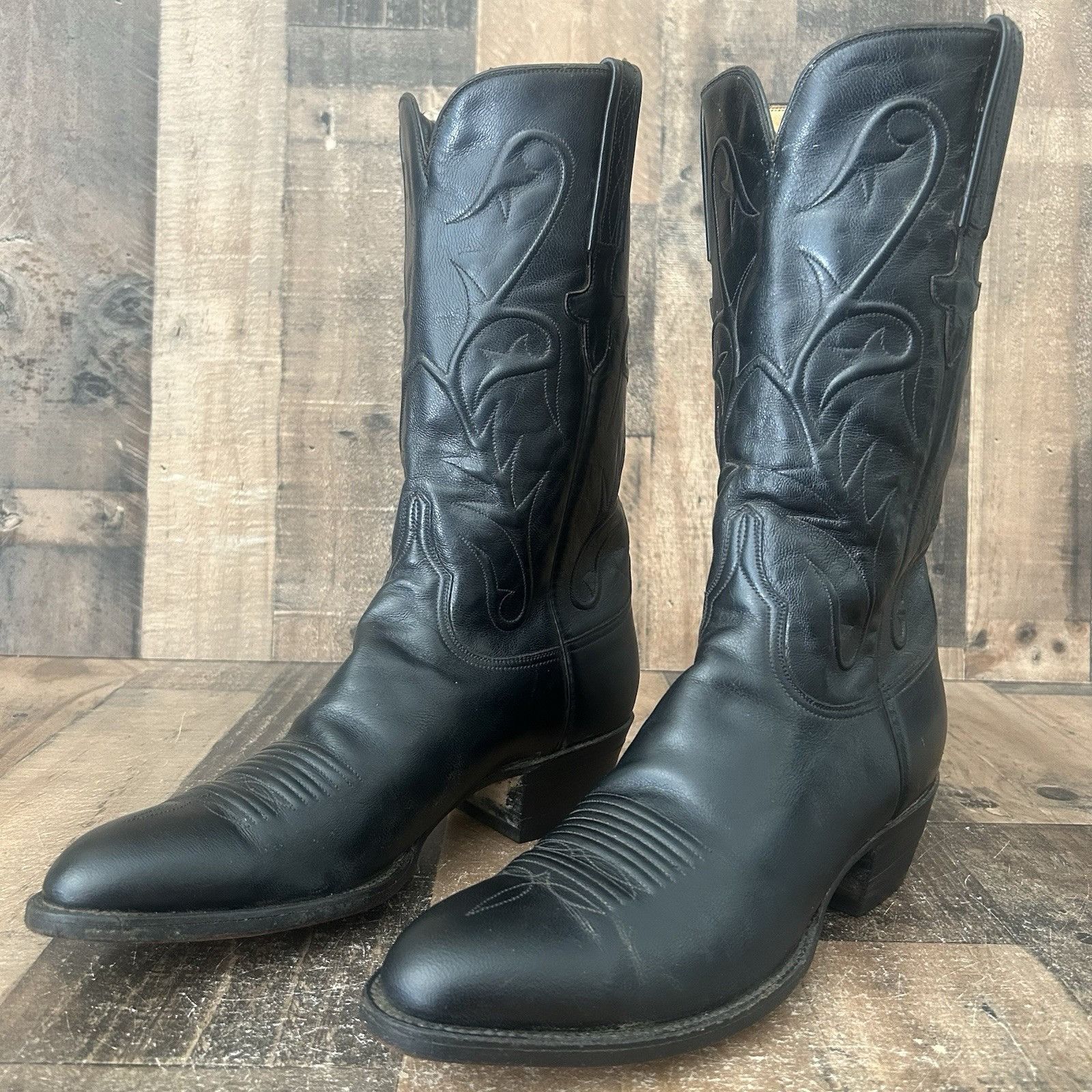 Lucchese Lucchese Classics L681584 Black Cowboy Boots Womens 10.5 B Size US 10.5 / IT 40.5 - 1 Thumbnail