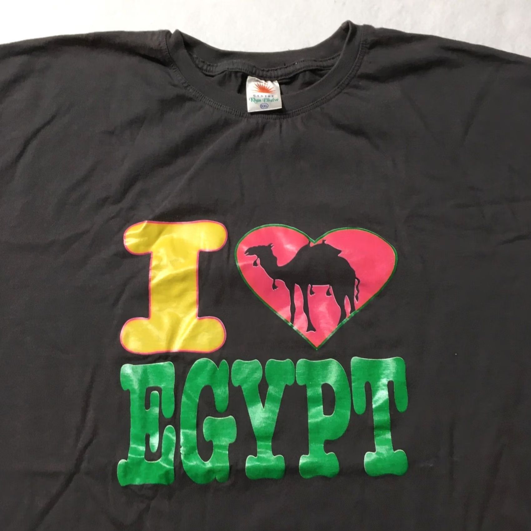 Camel VINTAGE Cairo Egypt T Shirt camels pyramids 2XL graphic I love egypt Unisex Adults Gray 100% Cotton Pyramid Shirt Mens Size US XXL / EU 58 / 5 - 2 Thumbnail