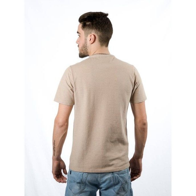 Other Men's Beige Henley Shirt Short Sleeve Casual Fit XXL Size US XXL / EU 58 / 5 - 2 Thumbnail